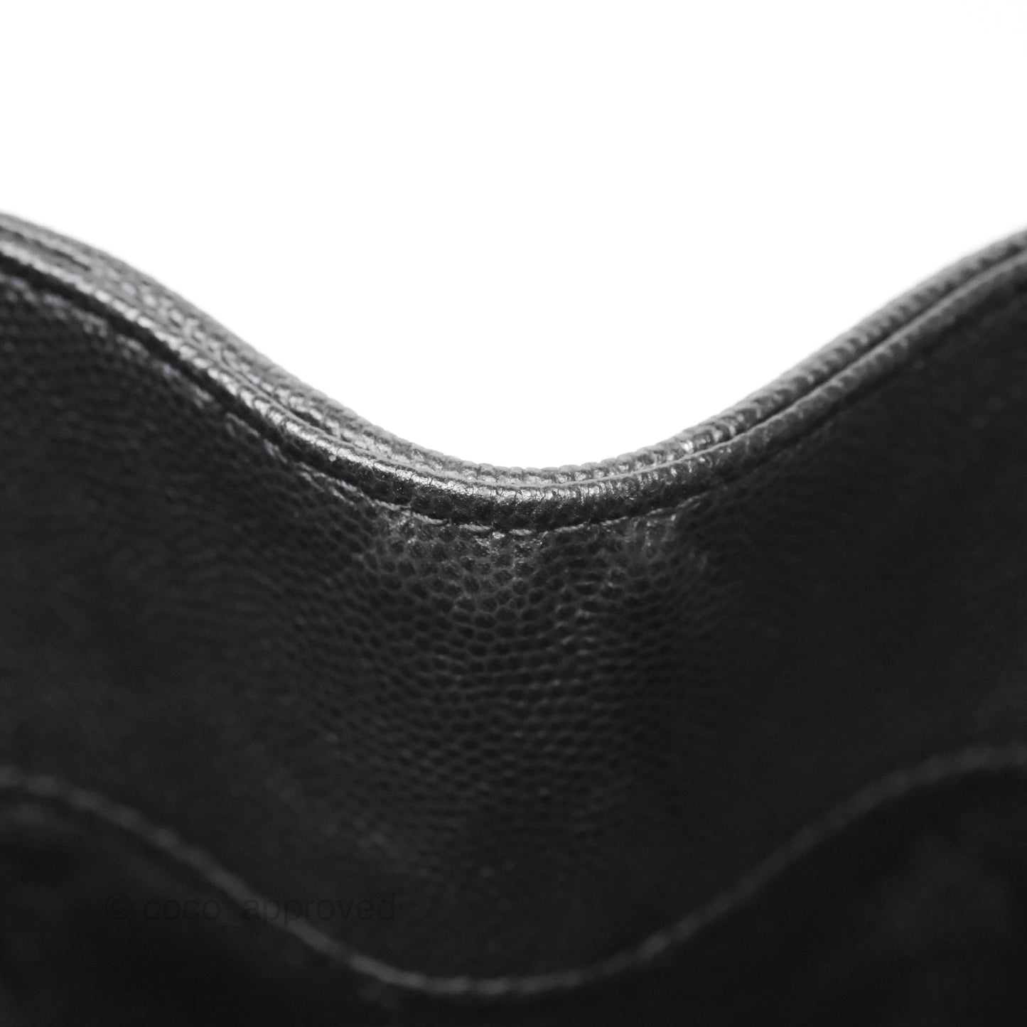 Chanel Small Business Affinity Shopping Bag Black Caviar Gold Hardware