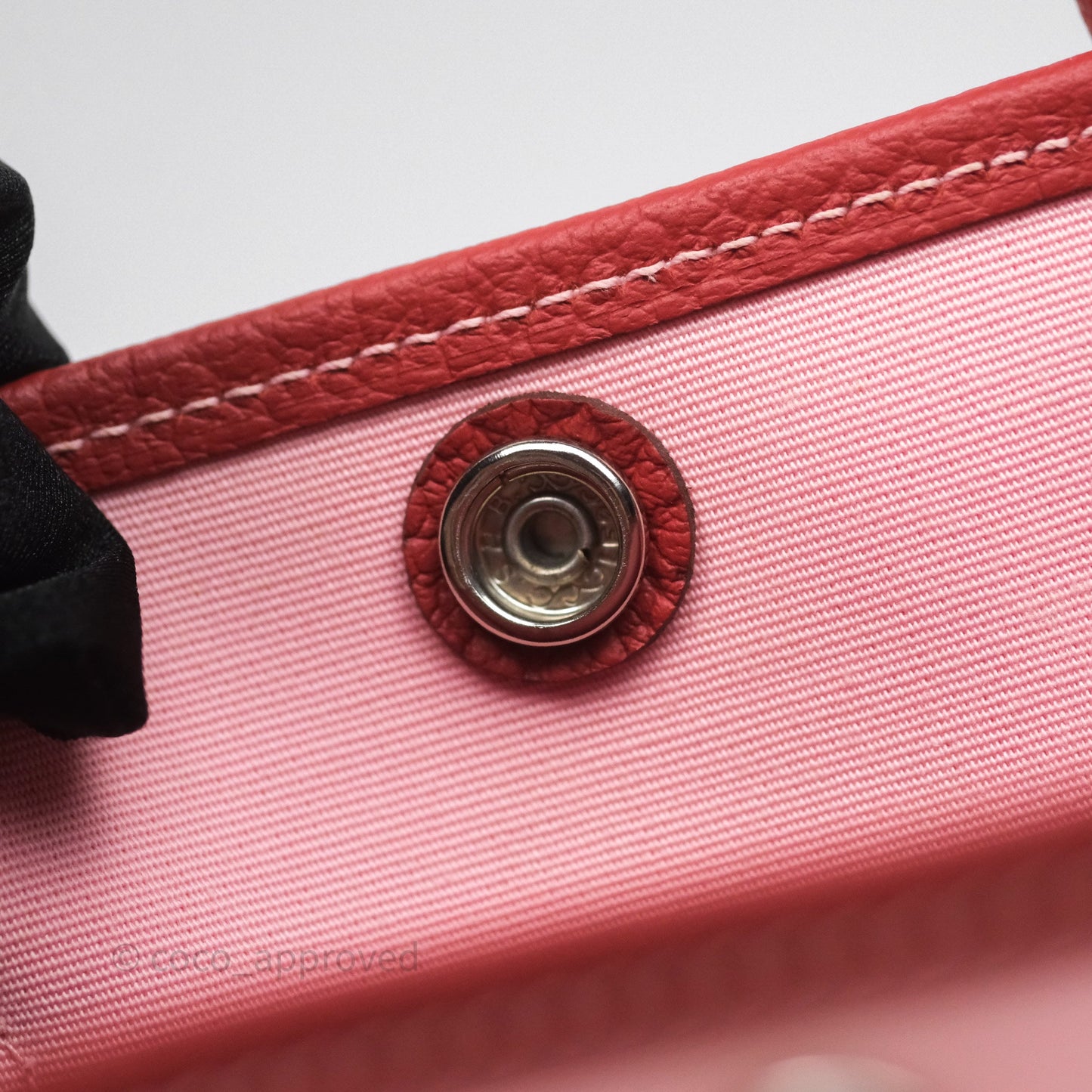 Hermès Garden Party 30 Canvas Rose Sakura 3Q/ Rouge Duchesse 2V
