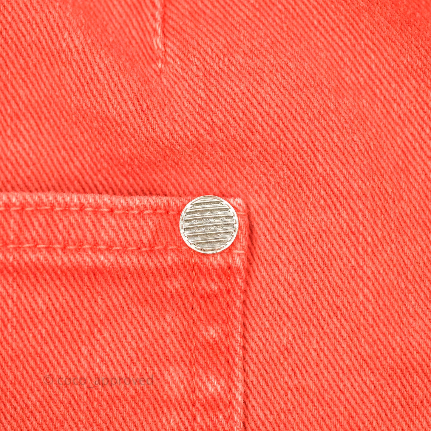 Chanel Denim Skirt Coral Size 40