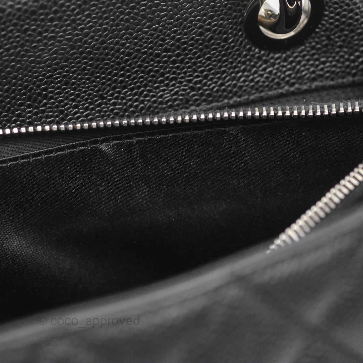 Chanel GST Black Caviar Silver Hardware