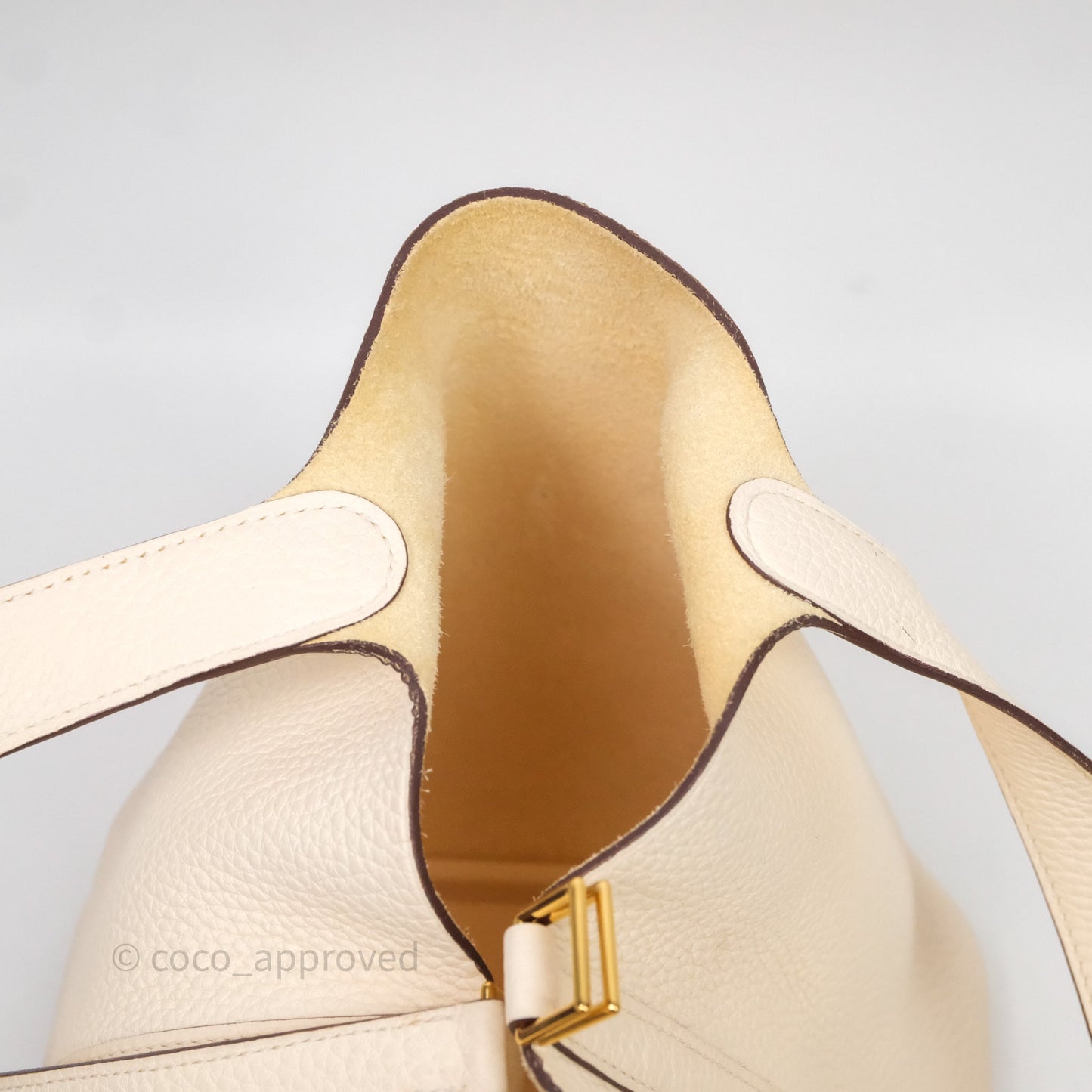 Hermès Picotin 22 Nata I2 Clemence Gold Hardware