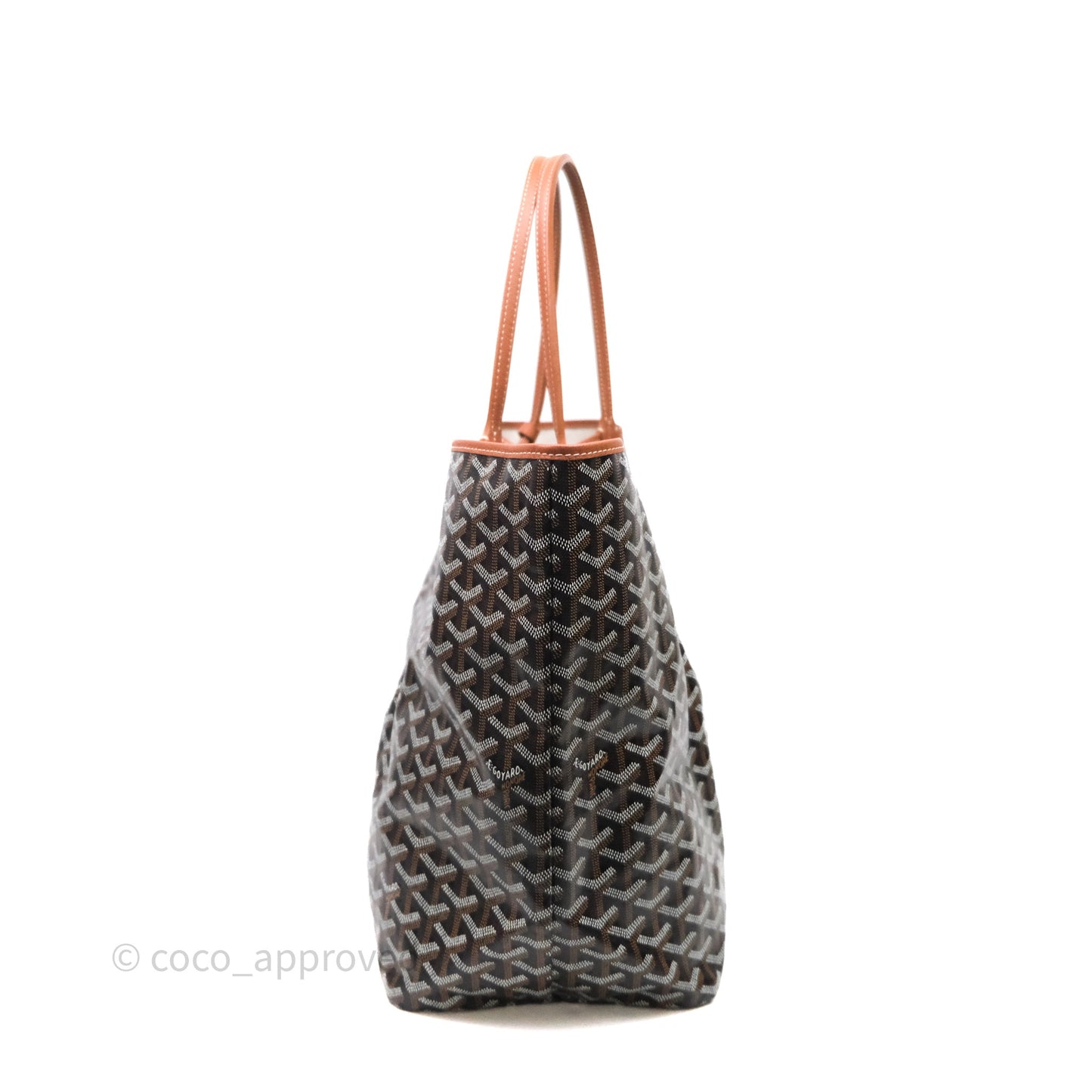 Goyard Saint Louis Tote Bag GM Black/Tan