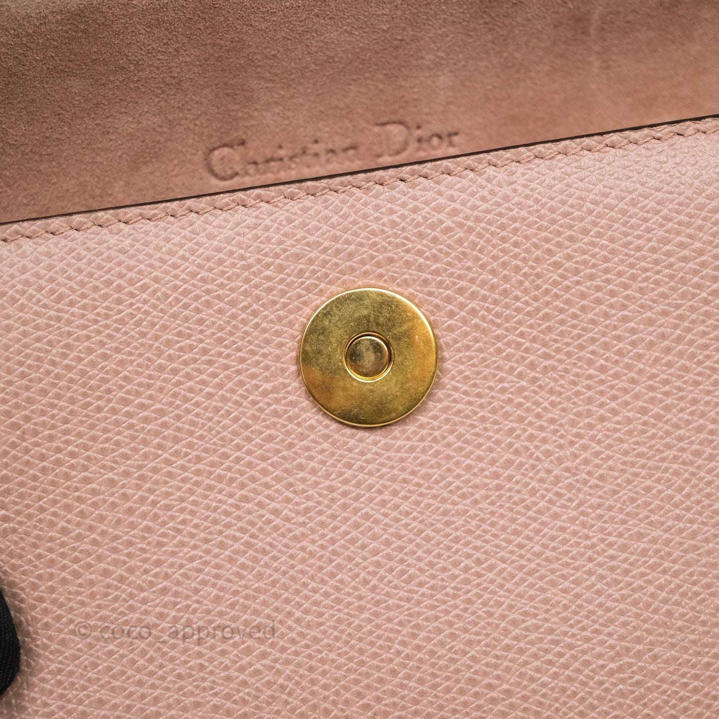 Christian Dior Saddle Belt Pouch Dusty Pink Matte Calfskin Gold Hardware