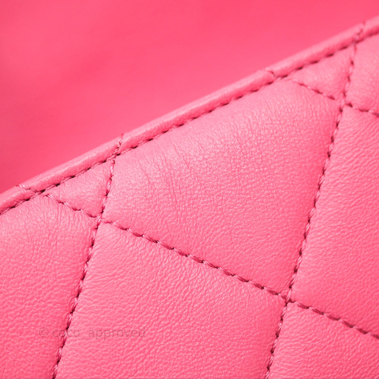 Chanel Quilted Mini CC Funky Town Flap Pink Lambskin Aged Gold Hardware