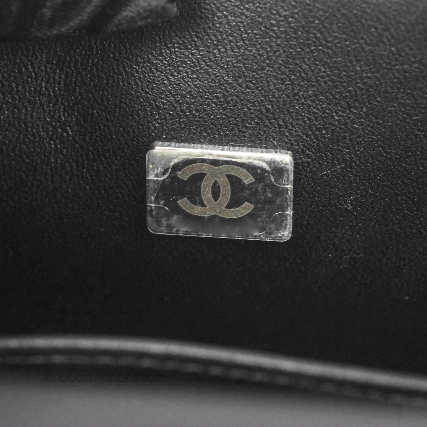 Chanel Small Boy Black Calfskin Ruthenium Hardware