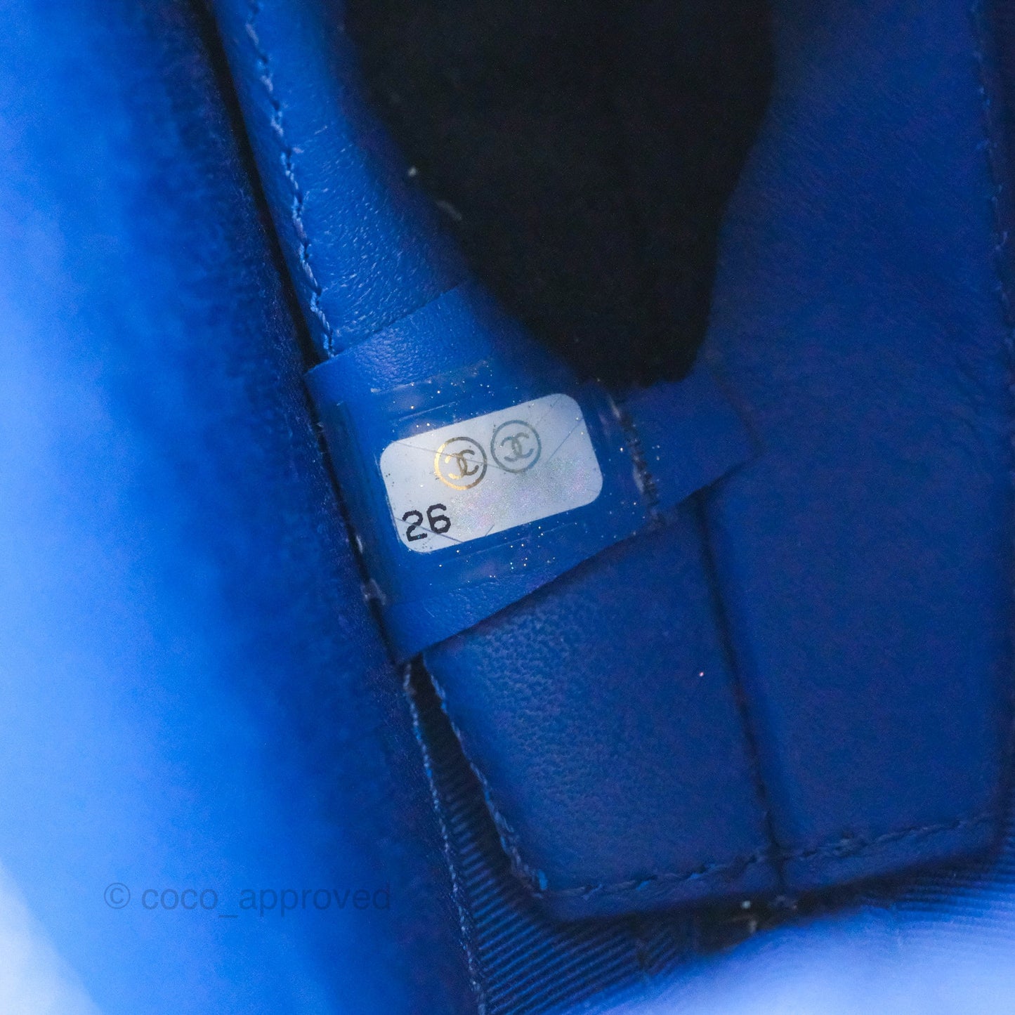 Chanel Round As Earth Bag with Owl Charm Blue Patent Silver Hardware
