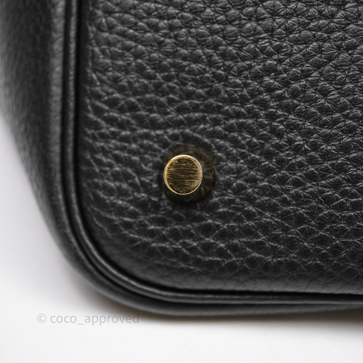 Hermès Picotin 22 Black Noir 89 Clemence Gold Hardware