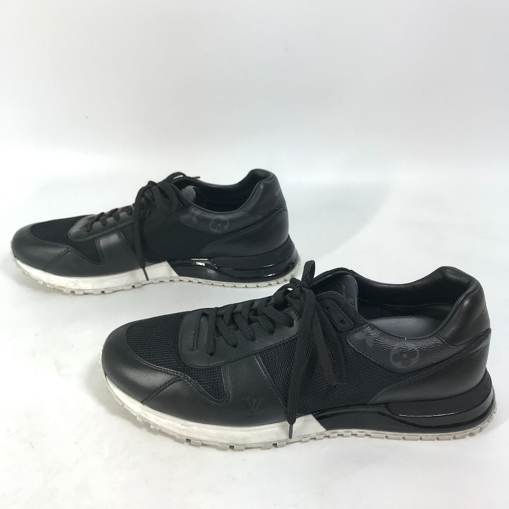 LOUIS VUITTON sneakers 1A5AX2 Canvas/Leather , Monogram Eclipse Canvas black Run away line mens 9