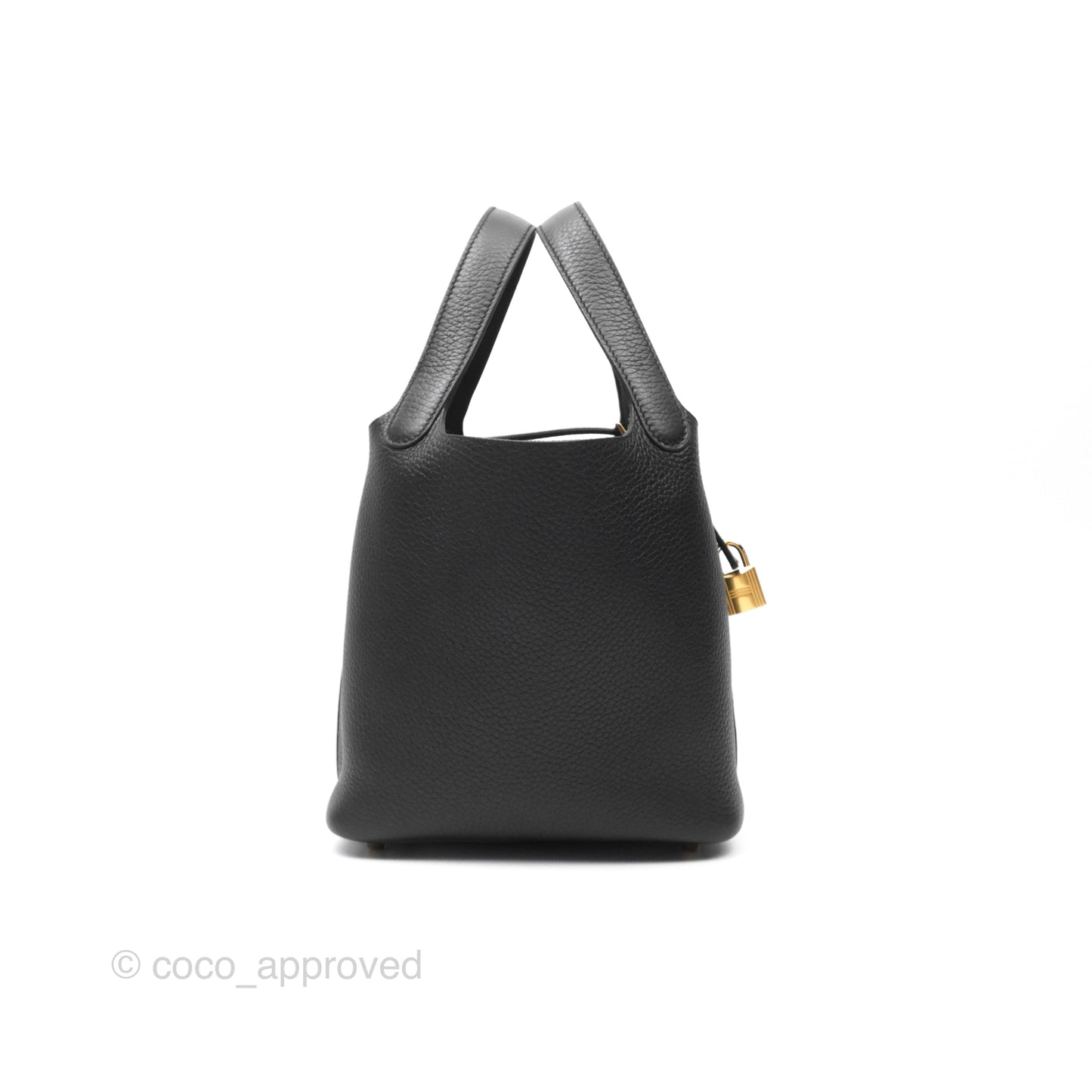 Hermès Picotin Lock 18 Noir 89 Taurillon Clemence Gold Hardware
