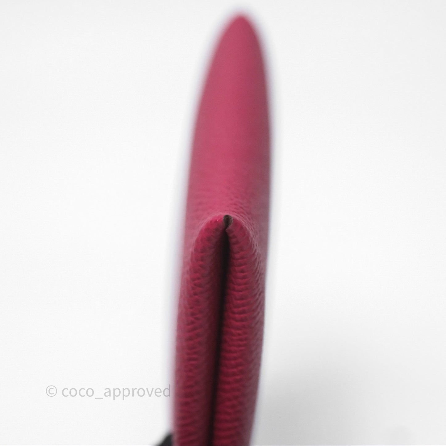 Hermès Calvi Card Holder Rouge Epsom Palladium Hardware