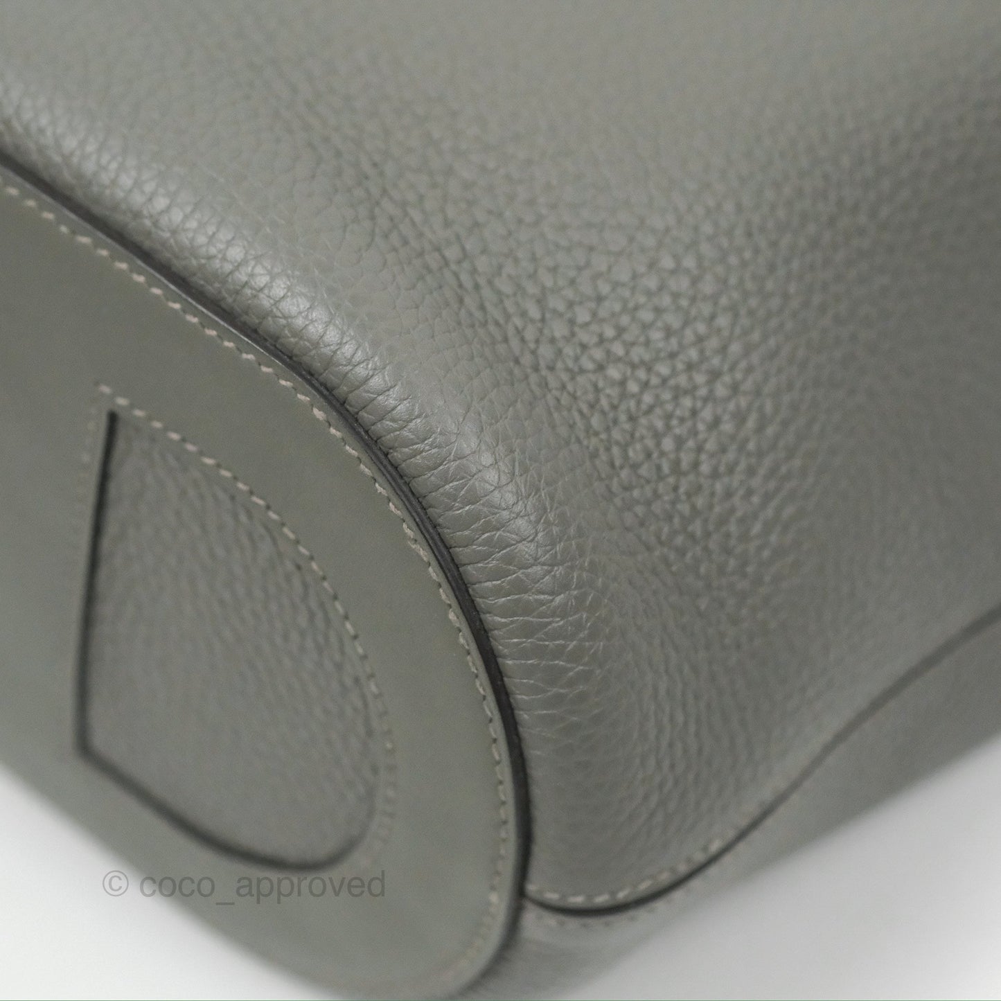 Hermes In-The-Loop 18 Gris Meyer 0L Clemence Gold Hardware