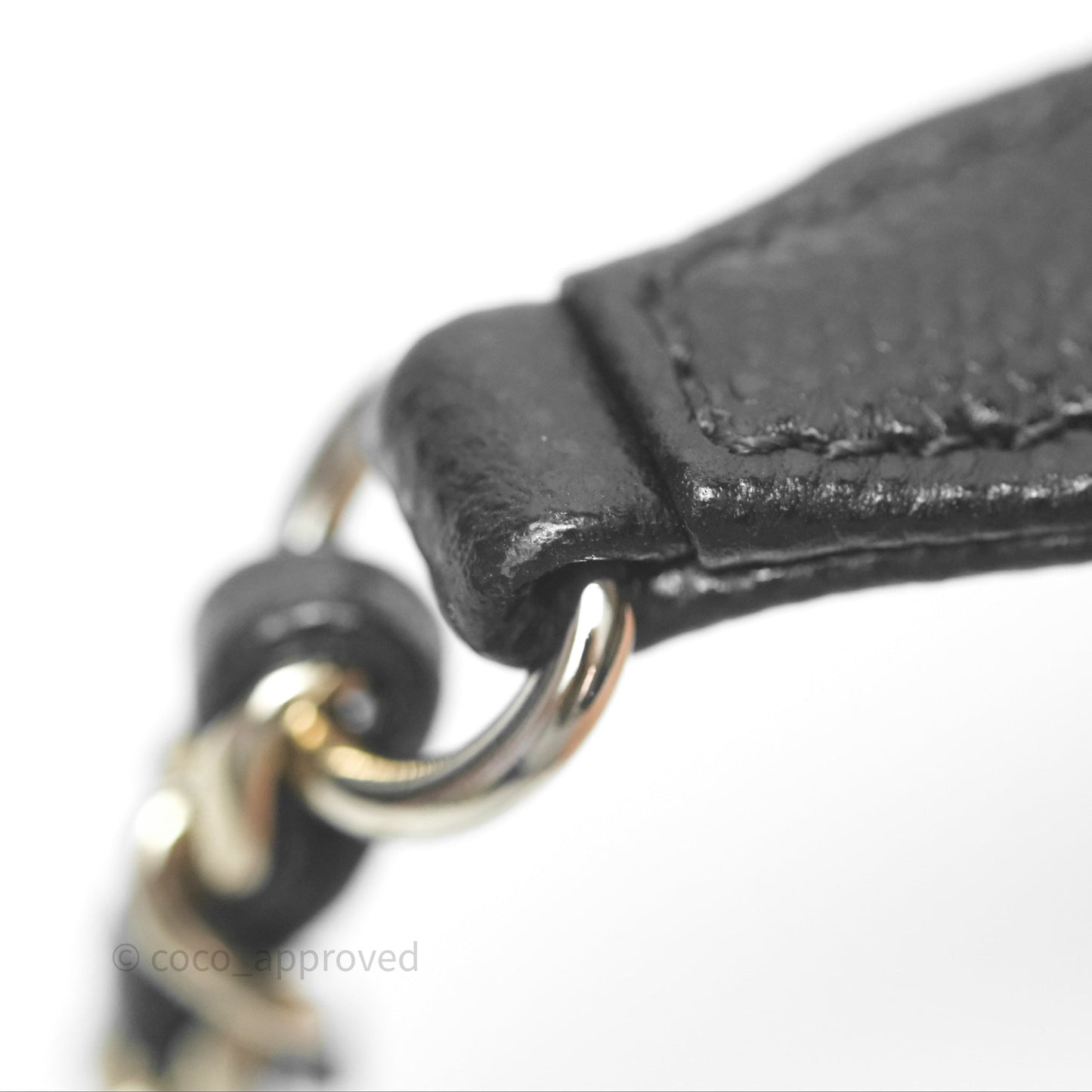 Chanel Mini Coco Handle Quilted Black Caviar Gold Hardware