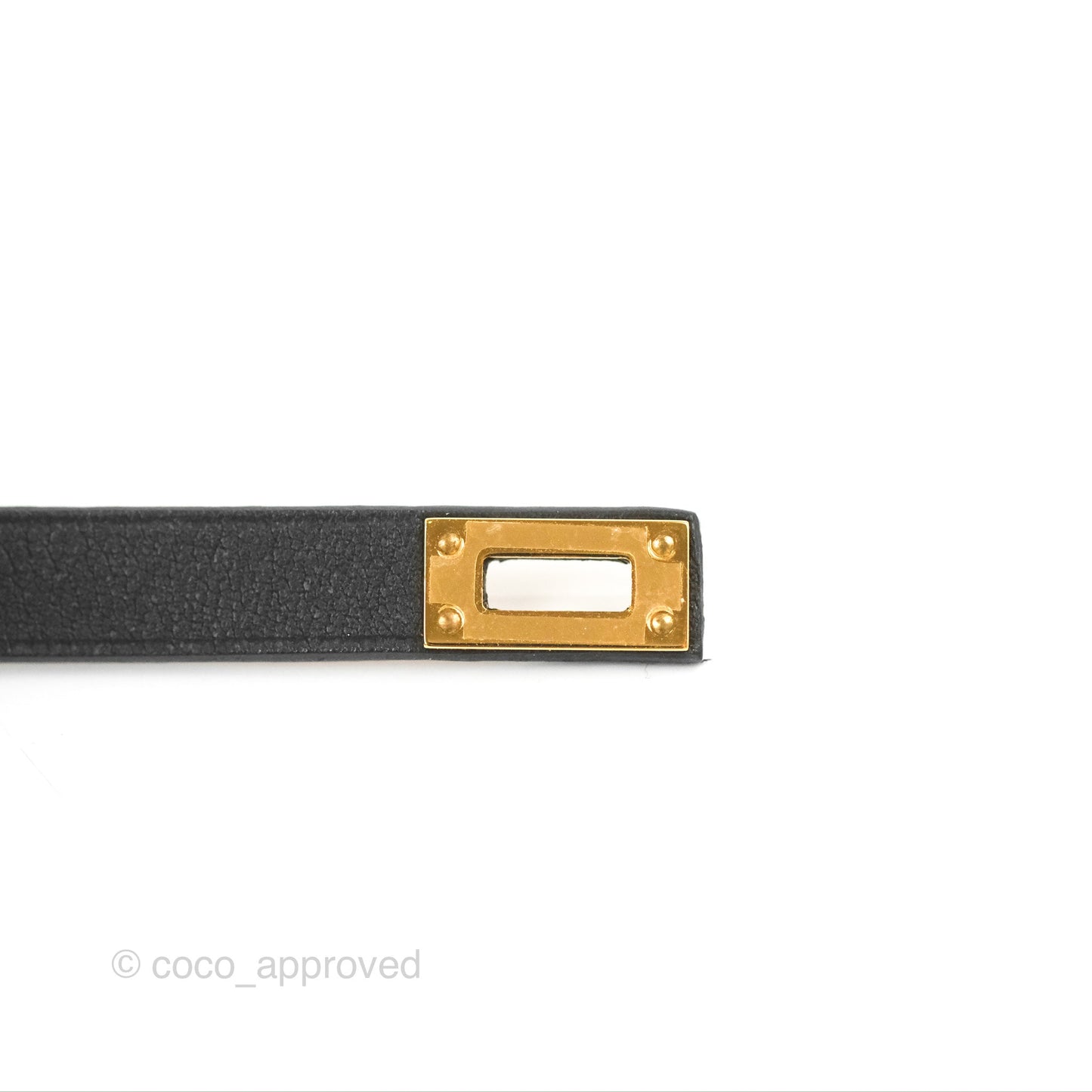 Hermès Mini Kelly Double Tour Bracelet Black Swift Gold Hardware