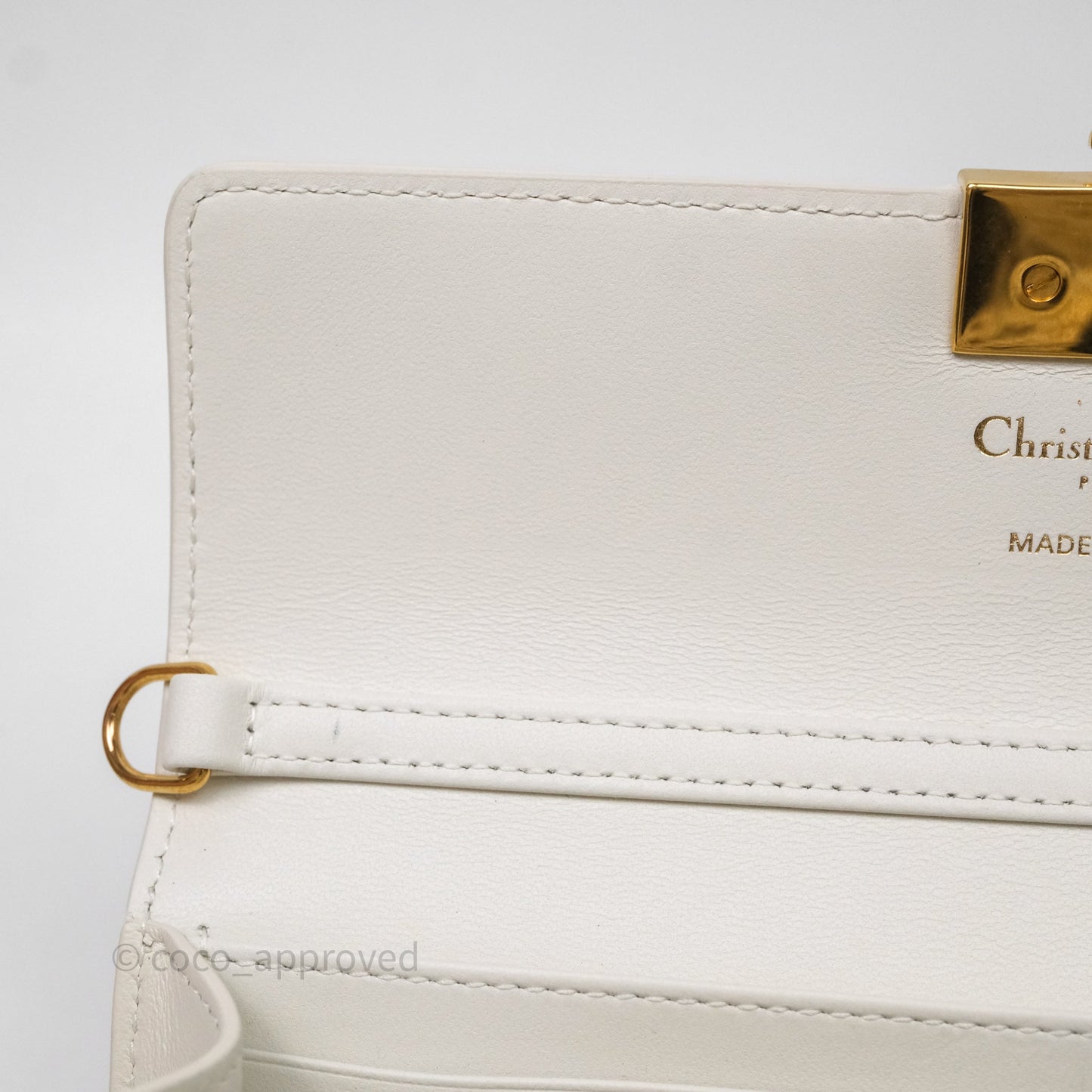 Christian Dior Miss Montaigne Mini Bag Latte Smooth Calfskin