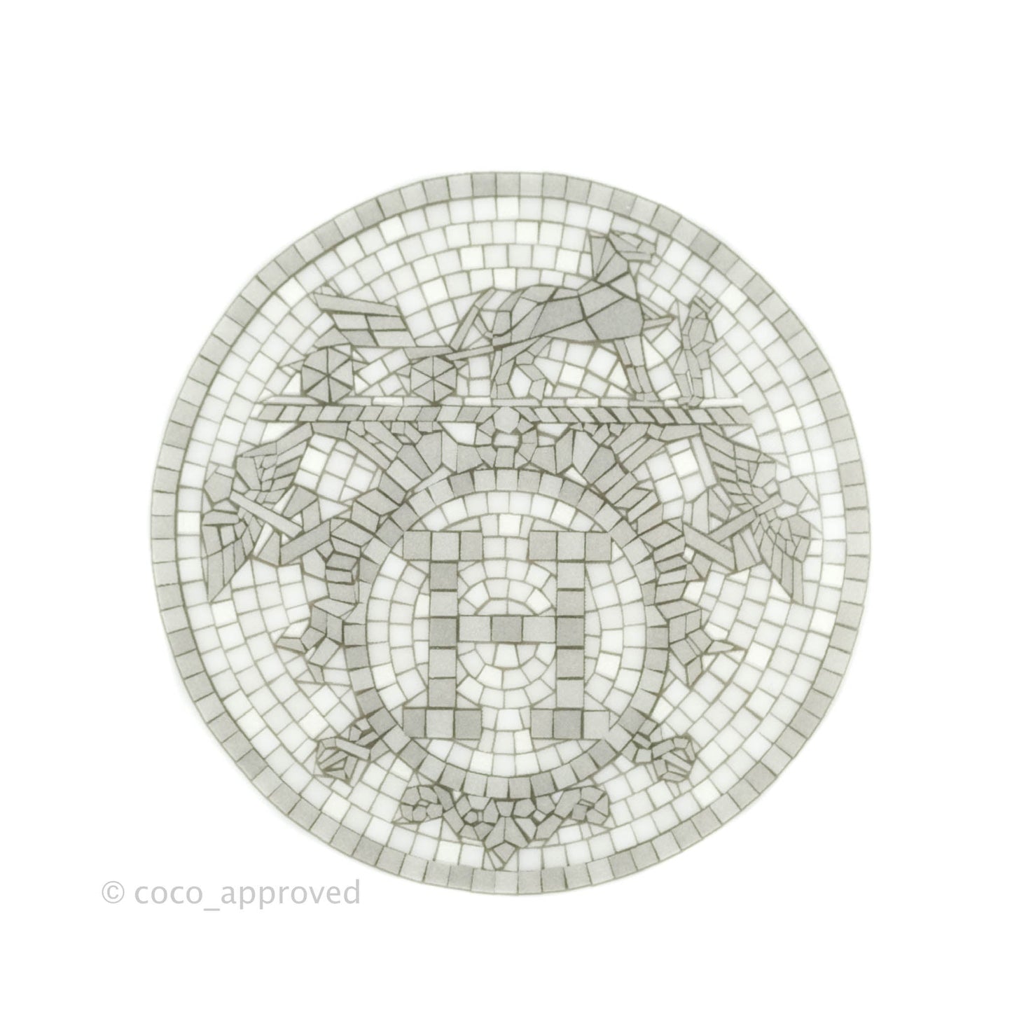 Hermès Calotte Mosaique au 24 platinum Cereal Bowl