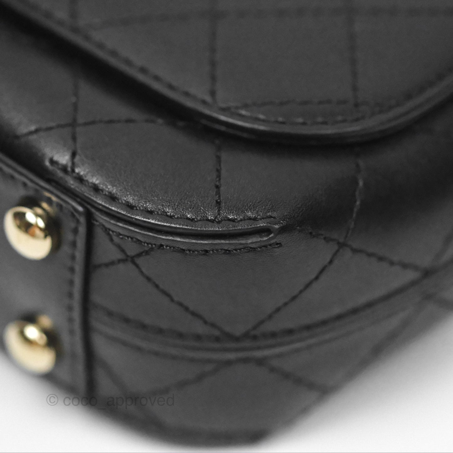 Chanel Calfskin Stitched Small Flap Bag Black