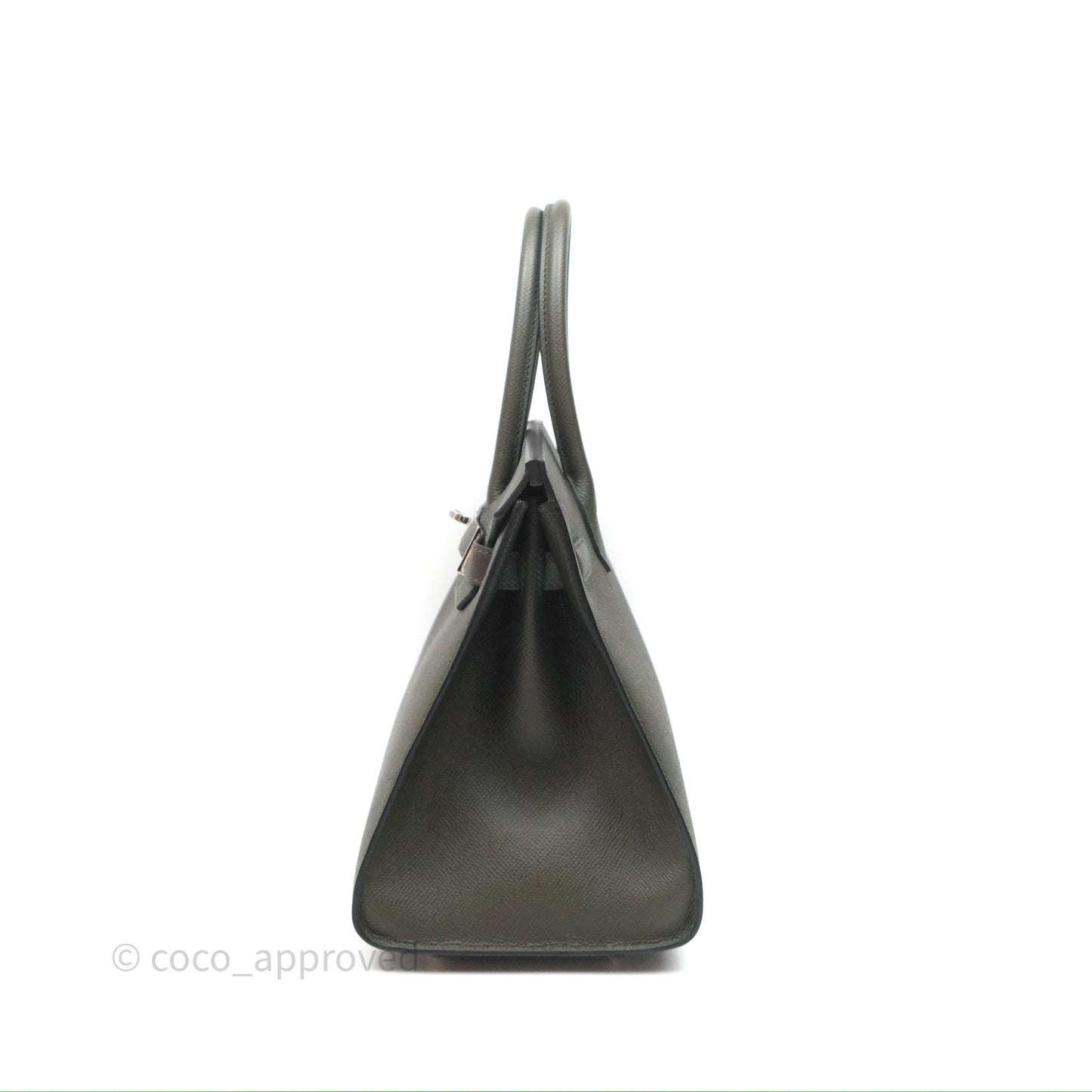Hermès Birkin 30 Vert de Gris C6 Epsom Sliver Hardware