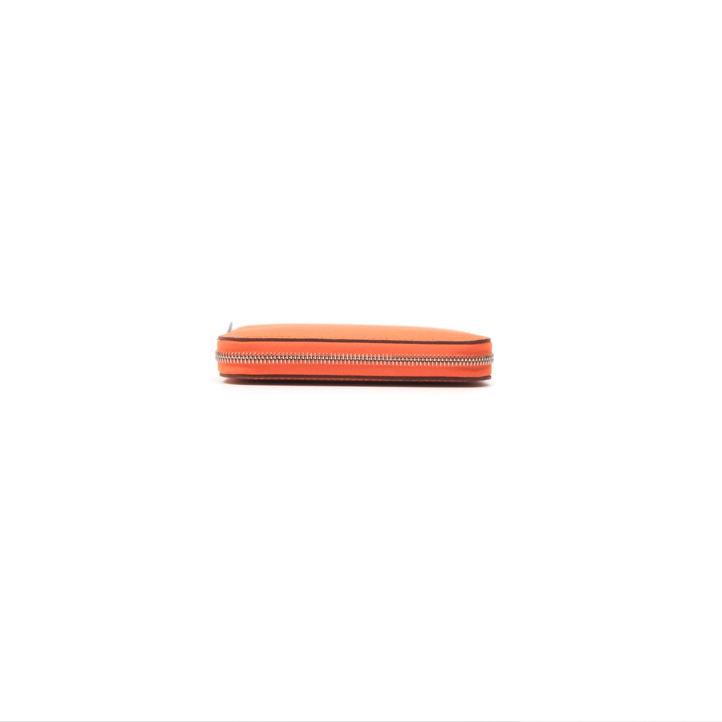 Hermès Silk In Compact Wallet Orange Epsom