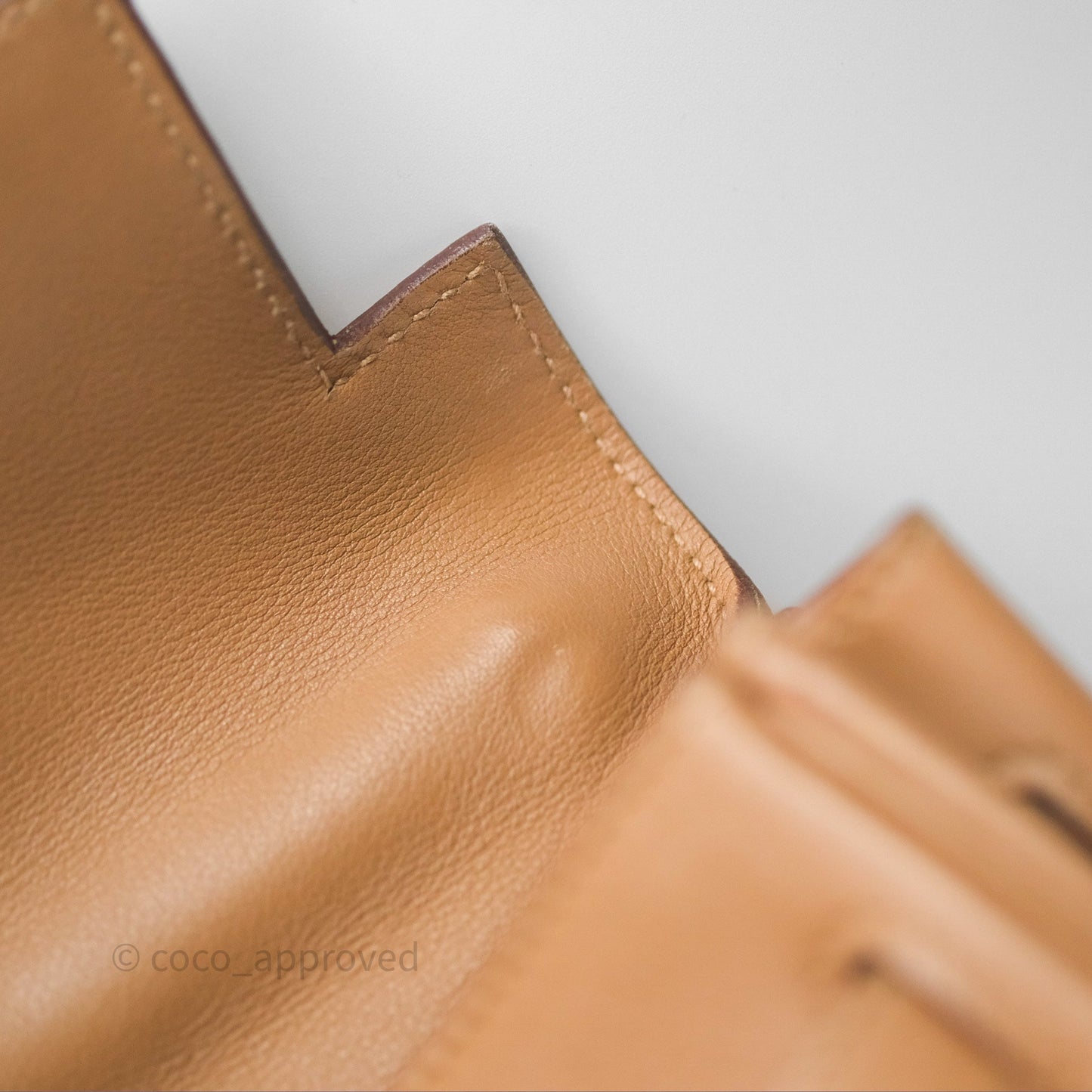 Hermès Kelly 35 Retourne Chai 0M Evercolor Palladium Hardware