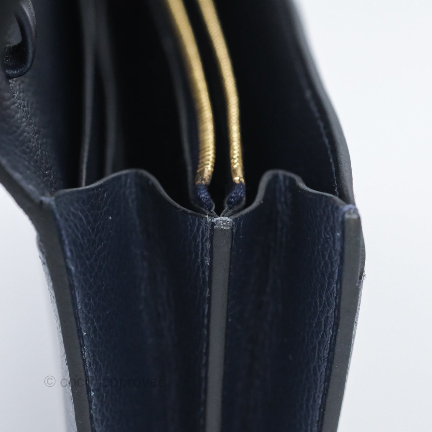 Hermès Constance Long To Go Wallet Blue Nuit 2Z Evercolor Gold Hardware