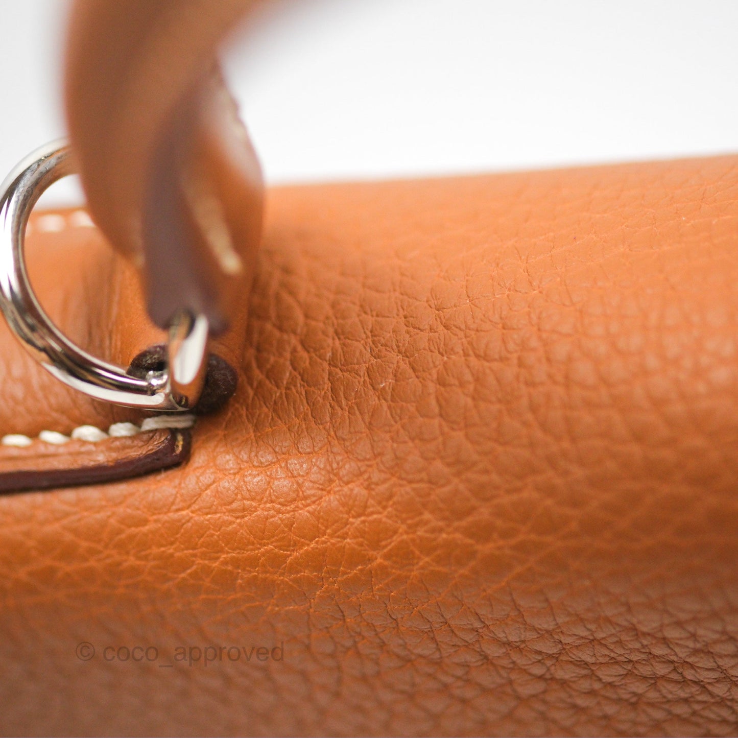 Hermès Kelly 32 Retourne Gold Togo Palladium Hardware