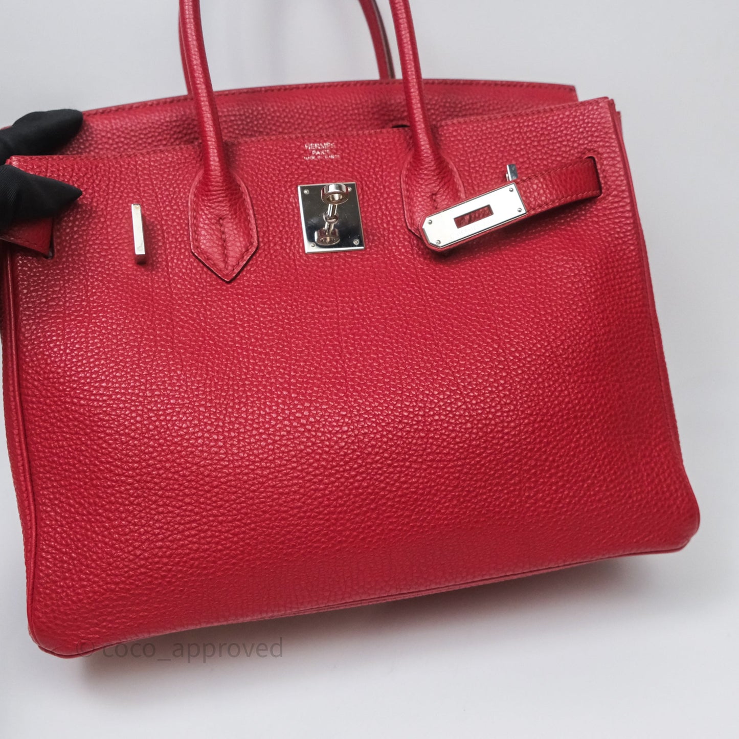 Hermès Birkin 30 Rouge Togo Palladium Hardware