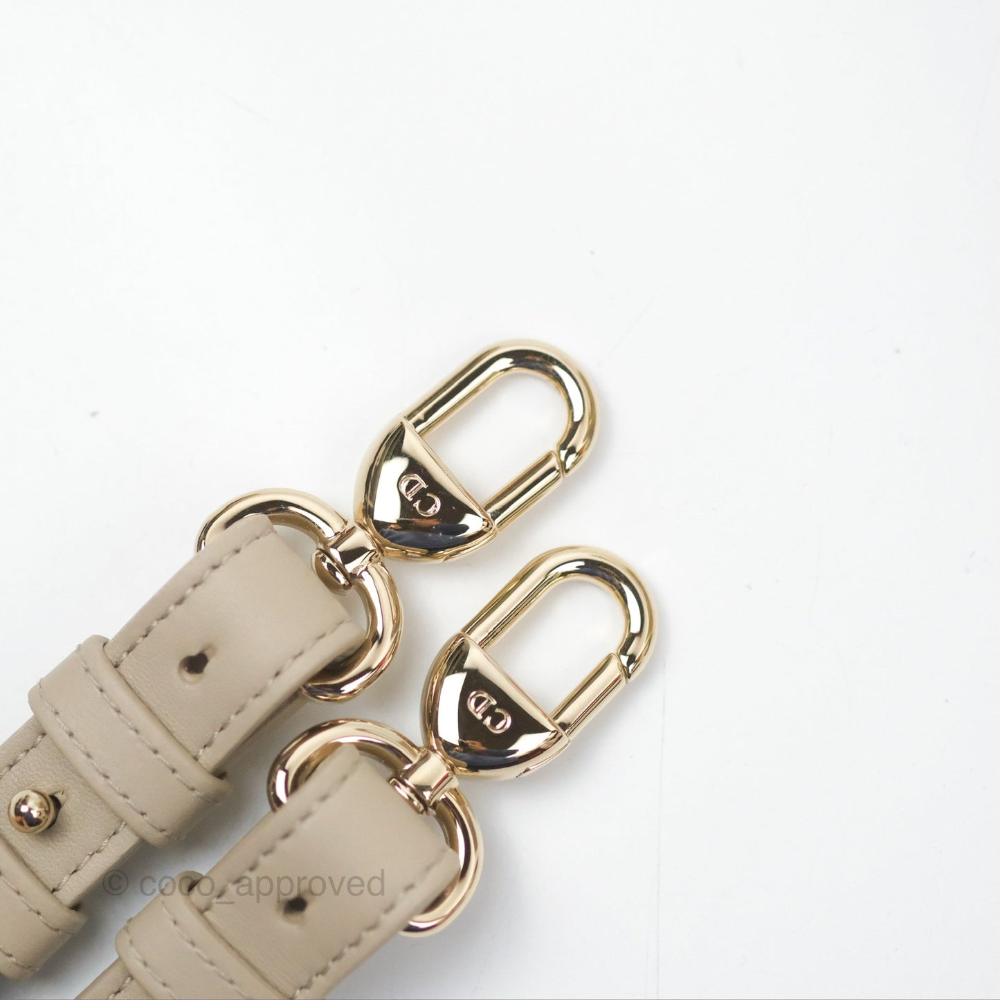 Christian Dior My ABCDior Lady Dior Beige Matte Lambskin Gold Hardware