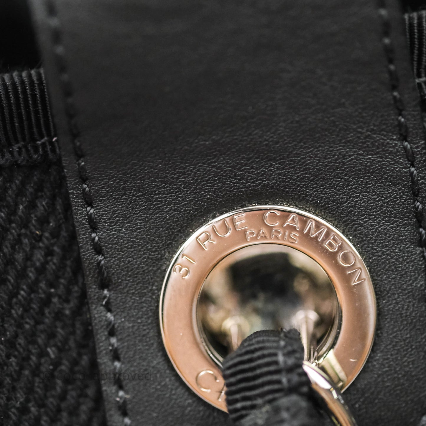 Chanel Medium Deauville Black Canvas Imitation Pearl