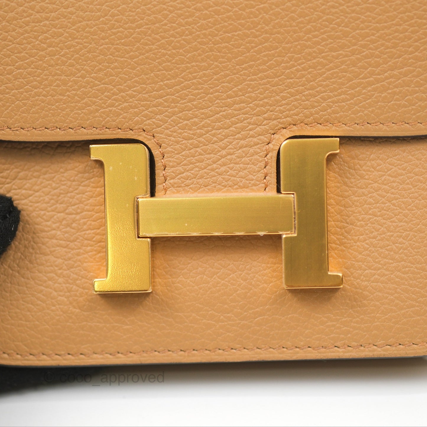 Hermès Constance Slim Wallet Chai/Lime Evercolor Gold Hardware