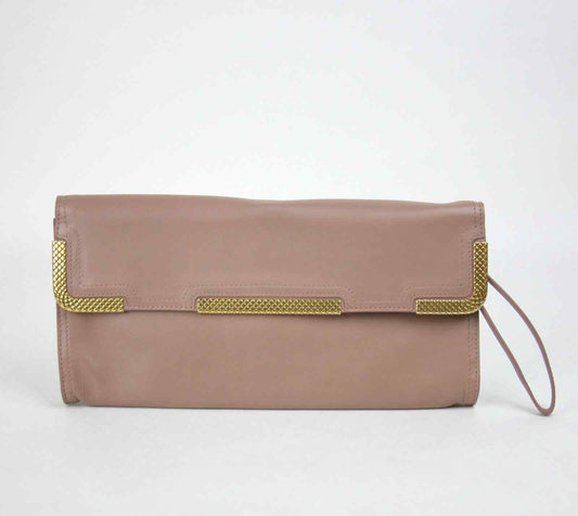 Luxury Bottega Veneta Women's Leather Wristlet Clutch Bag  Detail