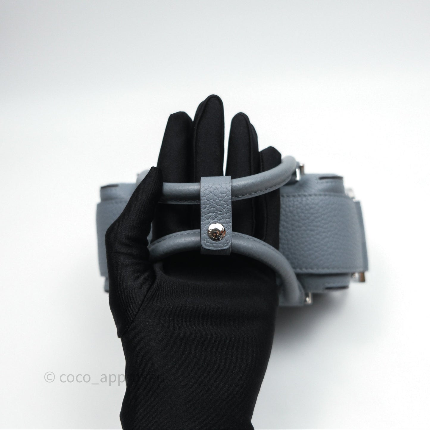 Delvaux Cool Box Nano Taurillon Soft Grained Calfskin Pacific Palladium Hardware