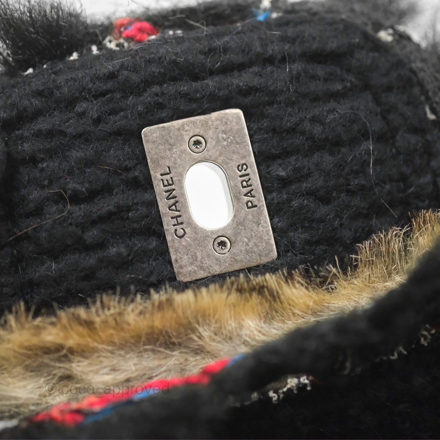 Chanel Fantasy Fur Flap Bag Ruthenium Hardware