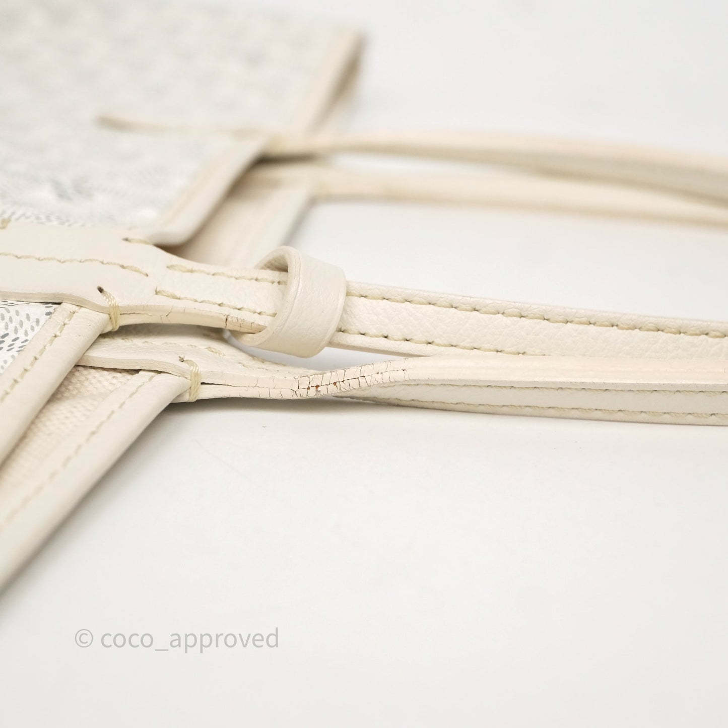 Goyard St Louis Tote PM White