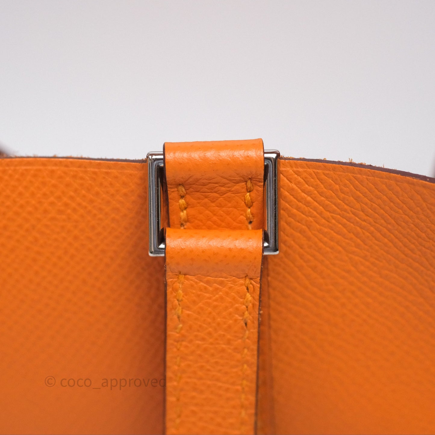 Hermès Tressage De Cuir Picotin Lock 22 Abricot I9/ Rose Azalée 8W/ Gold 37 Epsom Palladium Hardware