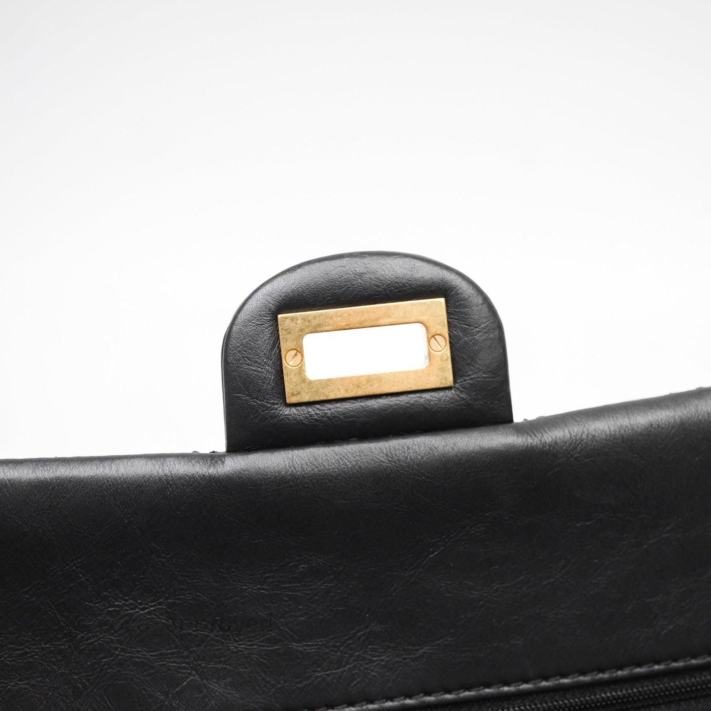 Chanel Reissue 225 Flap Black Aged Calfskin Gold Hardware