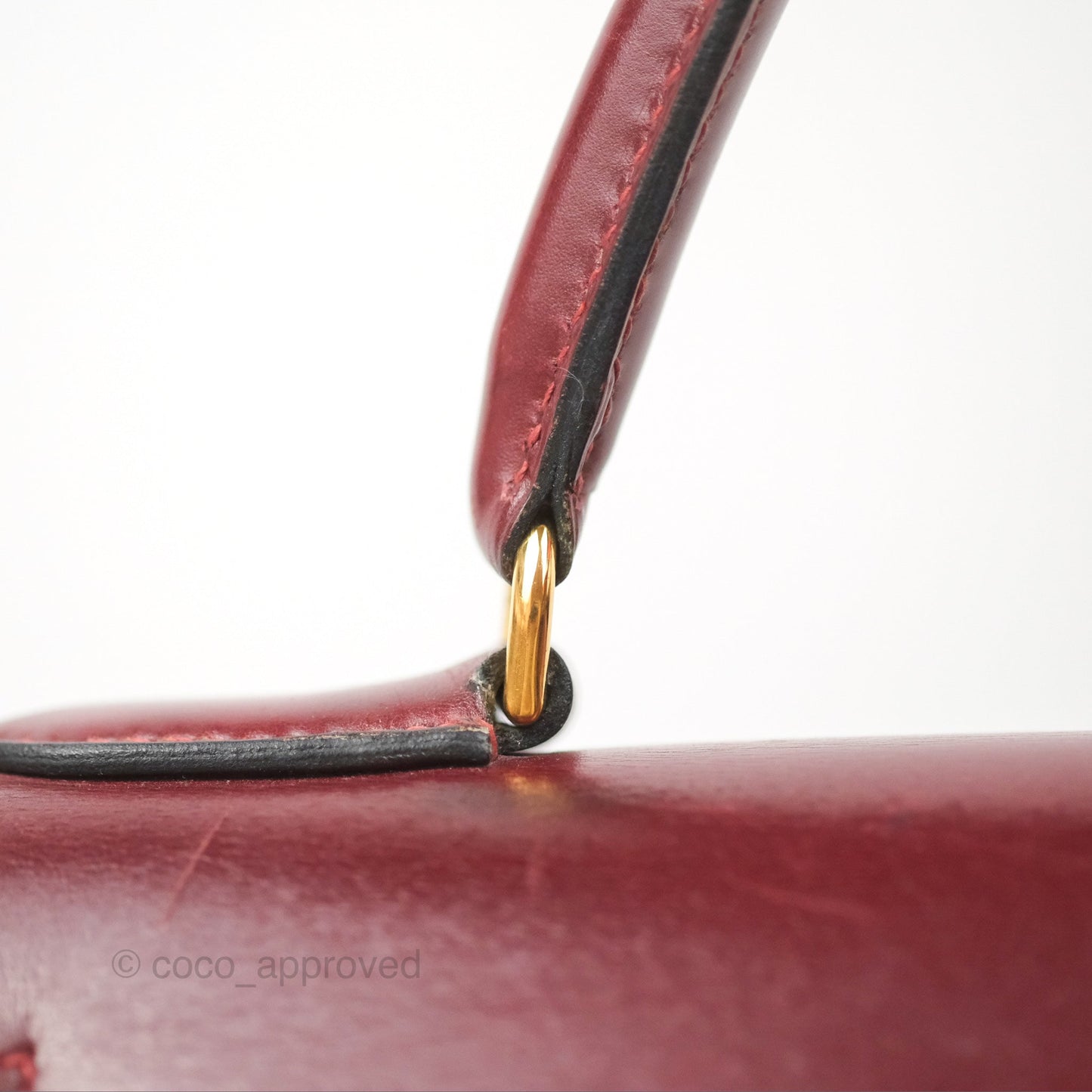 Hermès Kelly Sellier 28 Box Rouge Gold Hardware