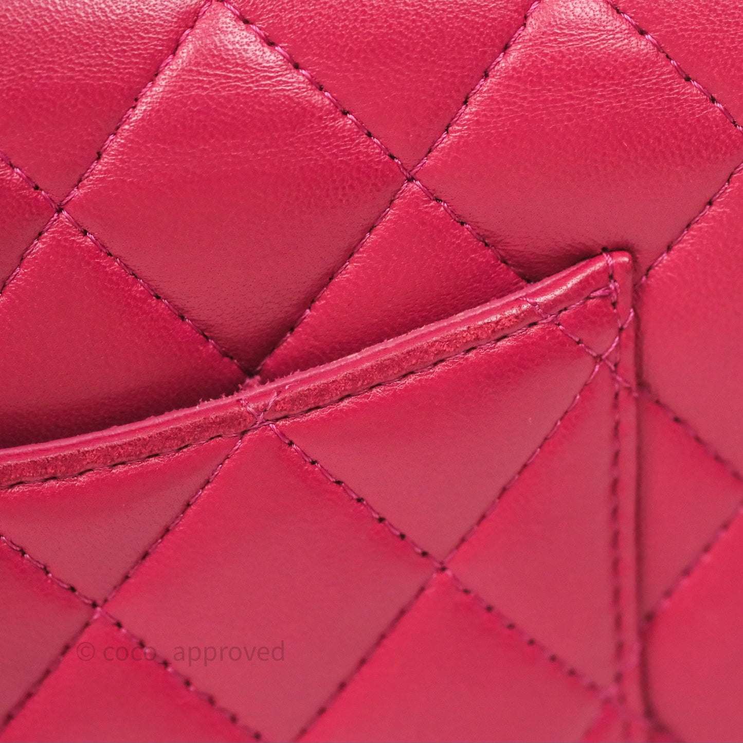 Chanel Top Handle Mini Rectangular Flap Red Lambskin Aged Gold Hardware