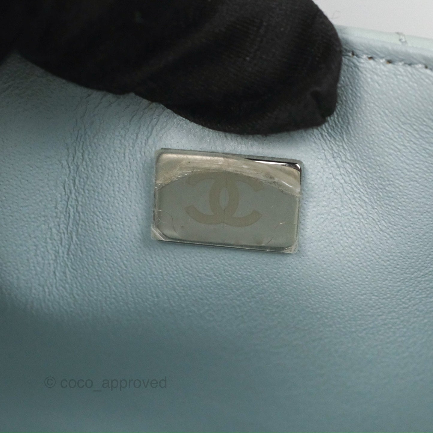 Chanel Mini Reissue 224 Blue Aged Calfskin Silver Hardware