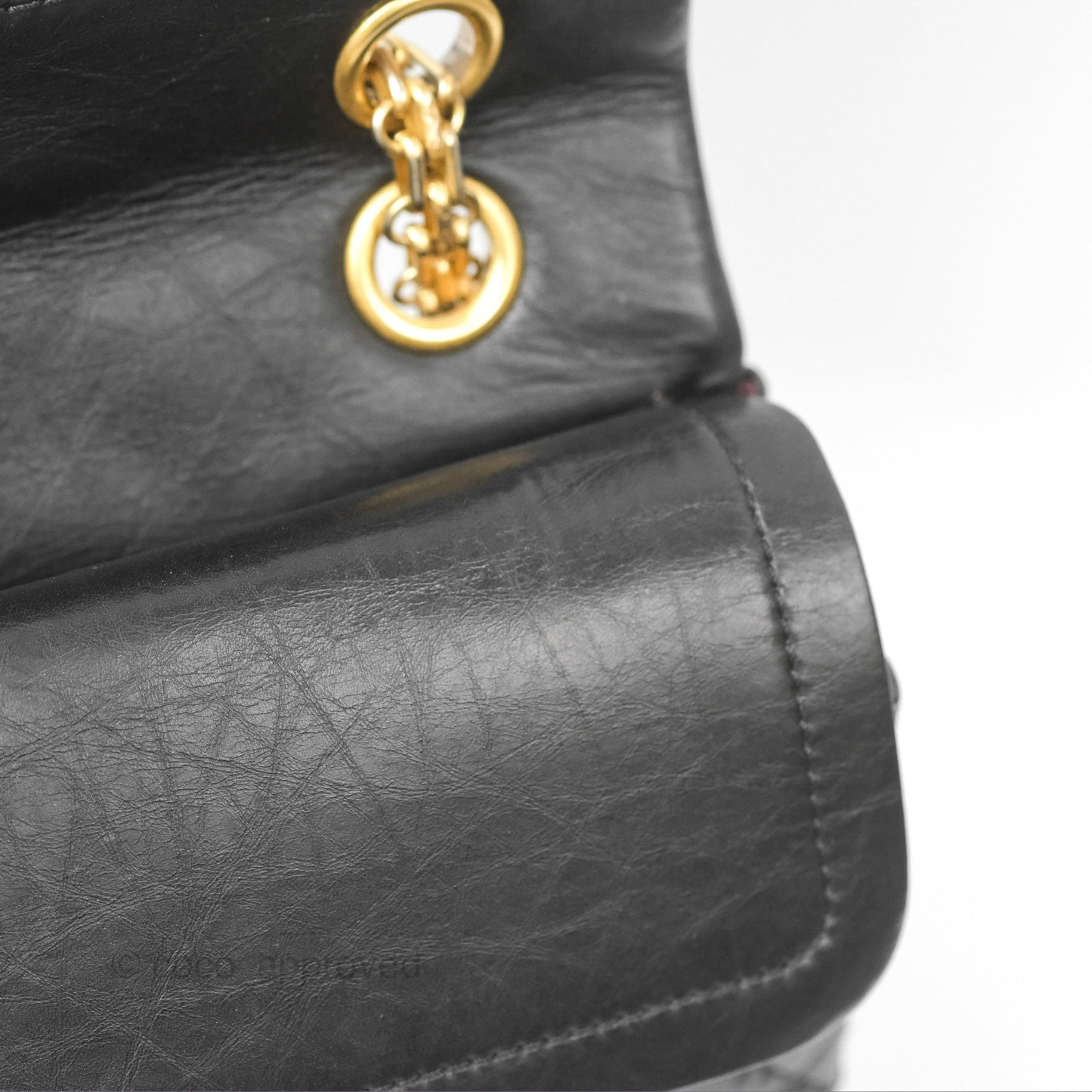 Chanel Reissue 226 Quilted Black Aged Calfskin Aged Gold Hardware