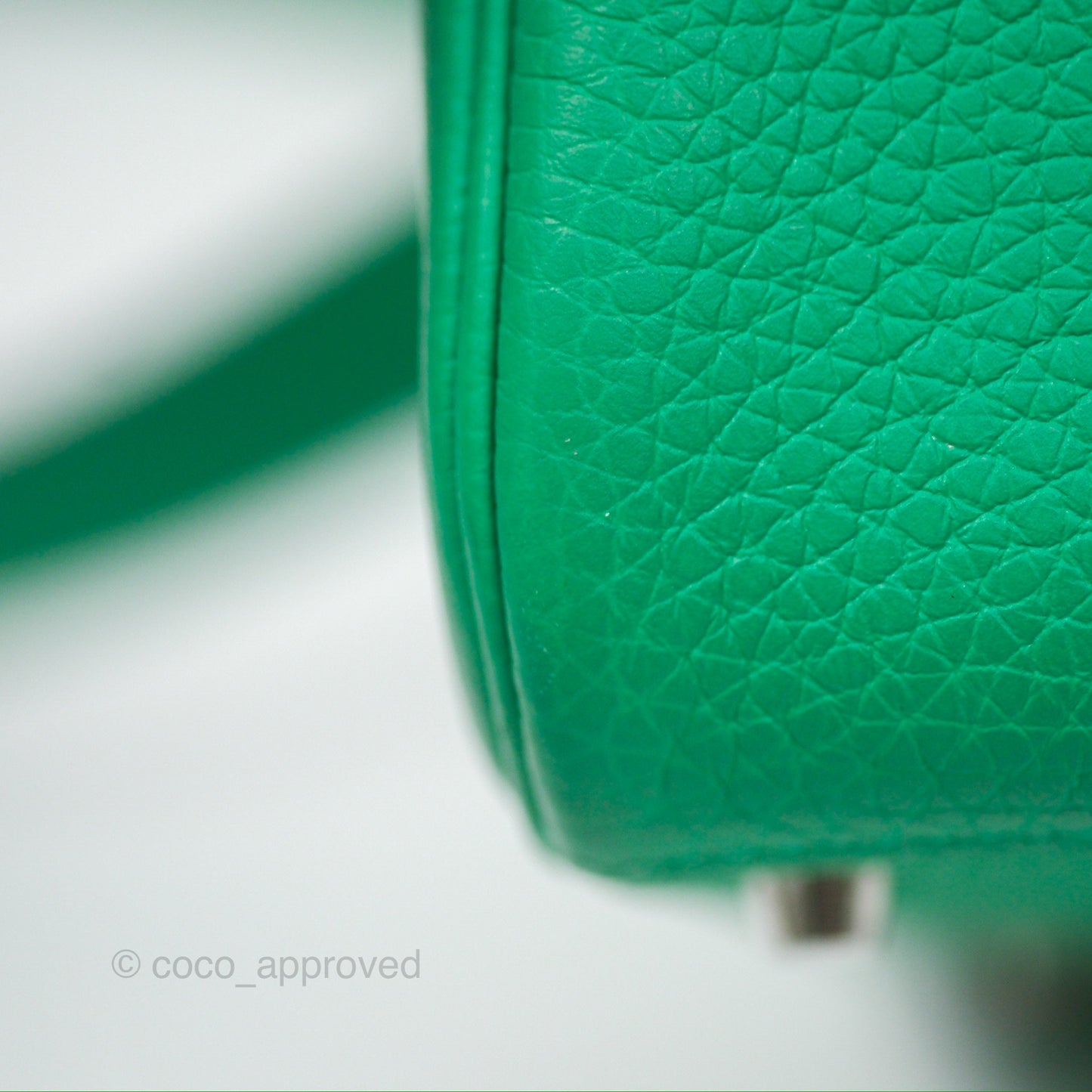 Hermès Mini Lindy 20 Menthe 6W Clemence Palladium Hardware