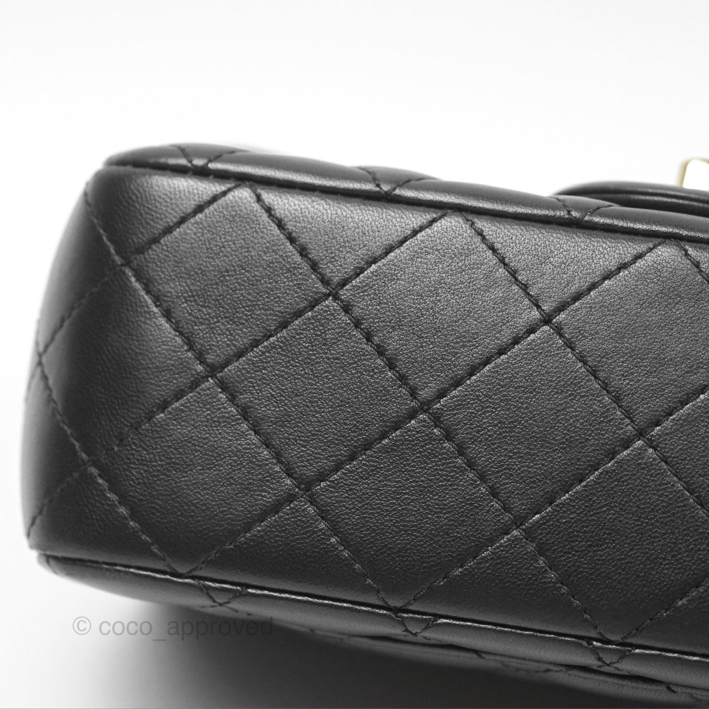 Chanel Ball Crush Mini Rectangular Black Lambskin Gold Hardware 23C