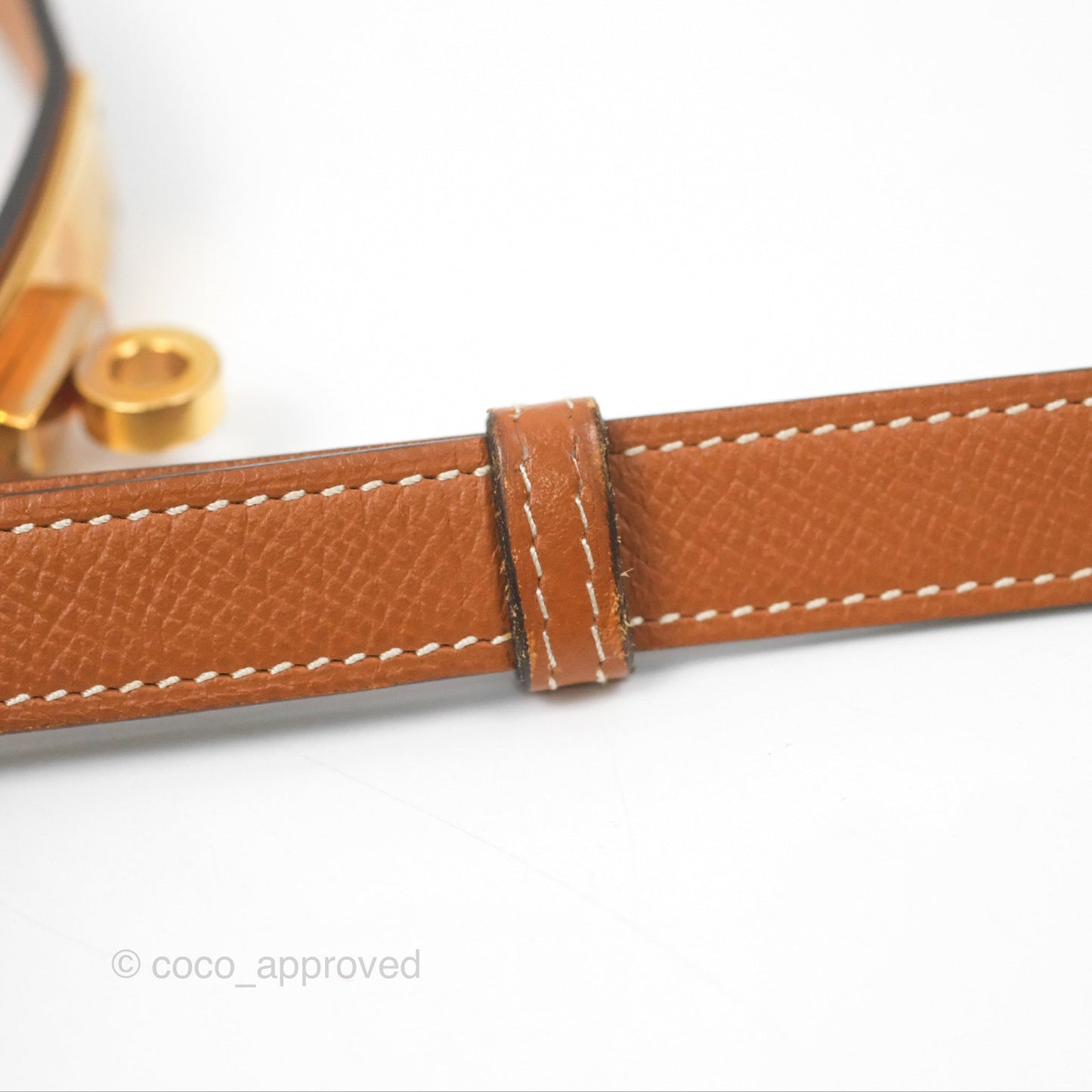 Hermès Kelly Buckle Belt Gold Epsom Gold Hardware