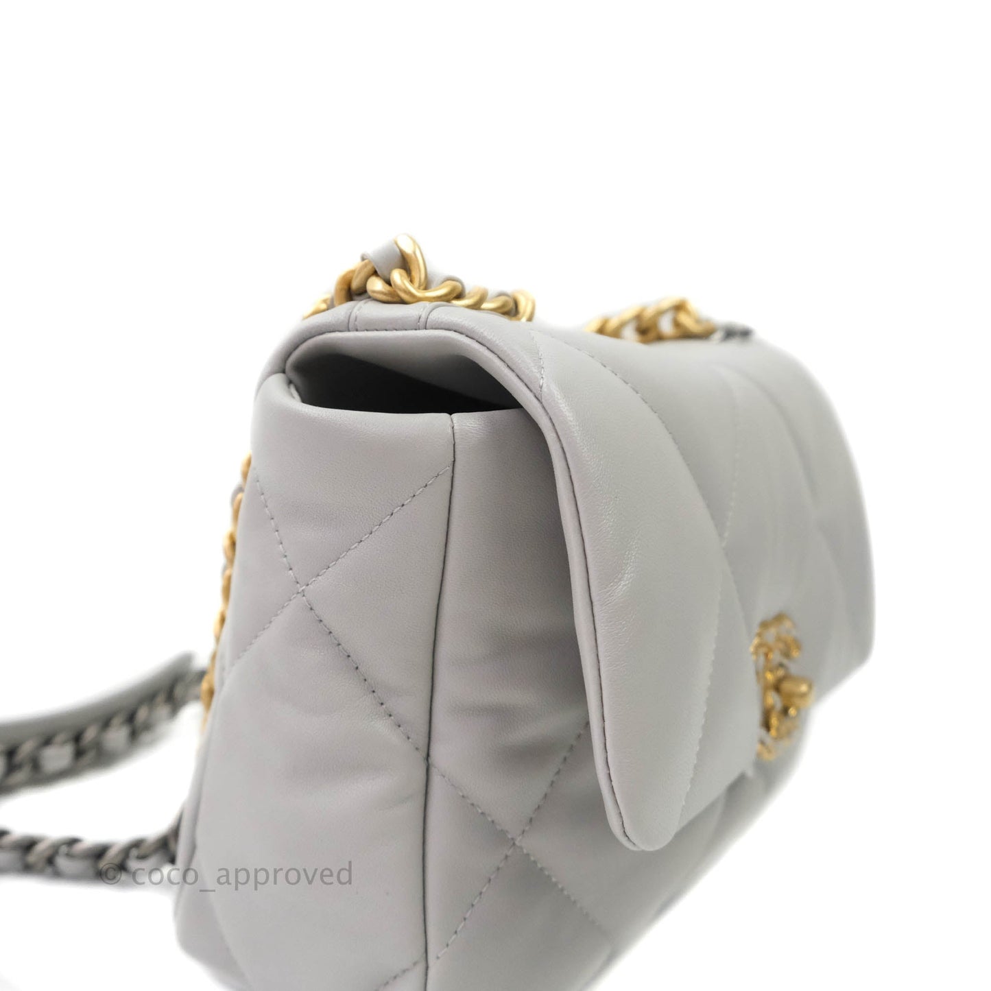 Chanel 19 Small Grey Mixed Hardware 21A