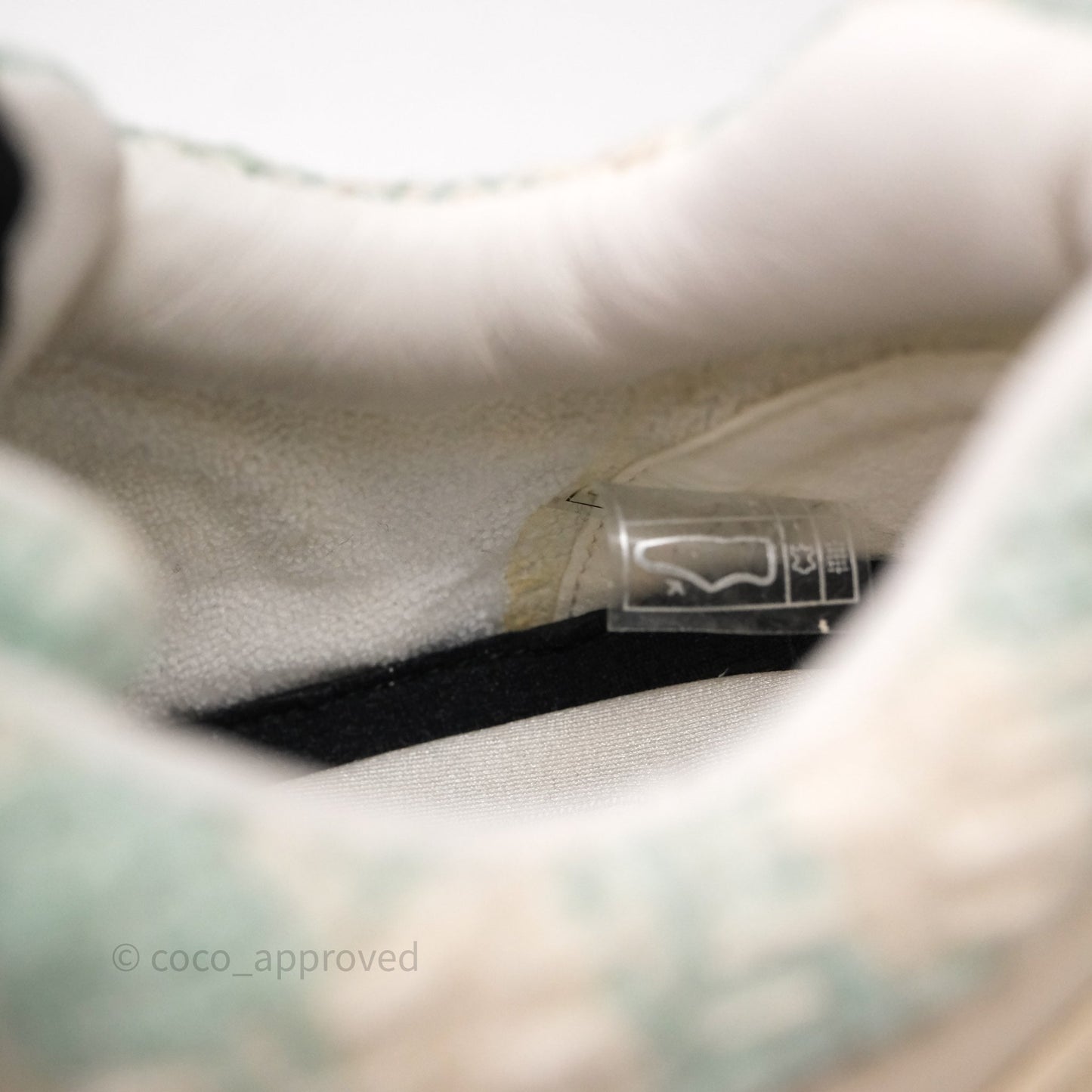 Chanel CC Sneakers Beige/ Blue Tweed Size 39