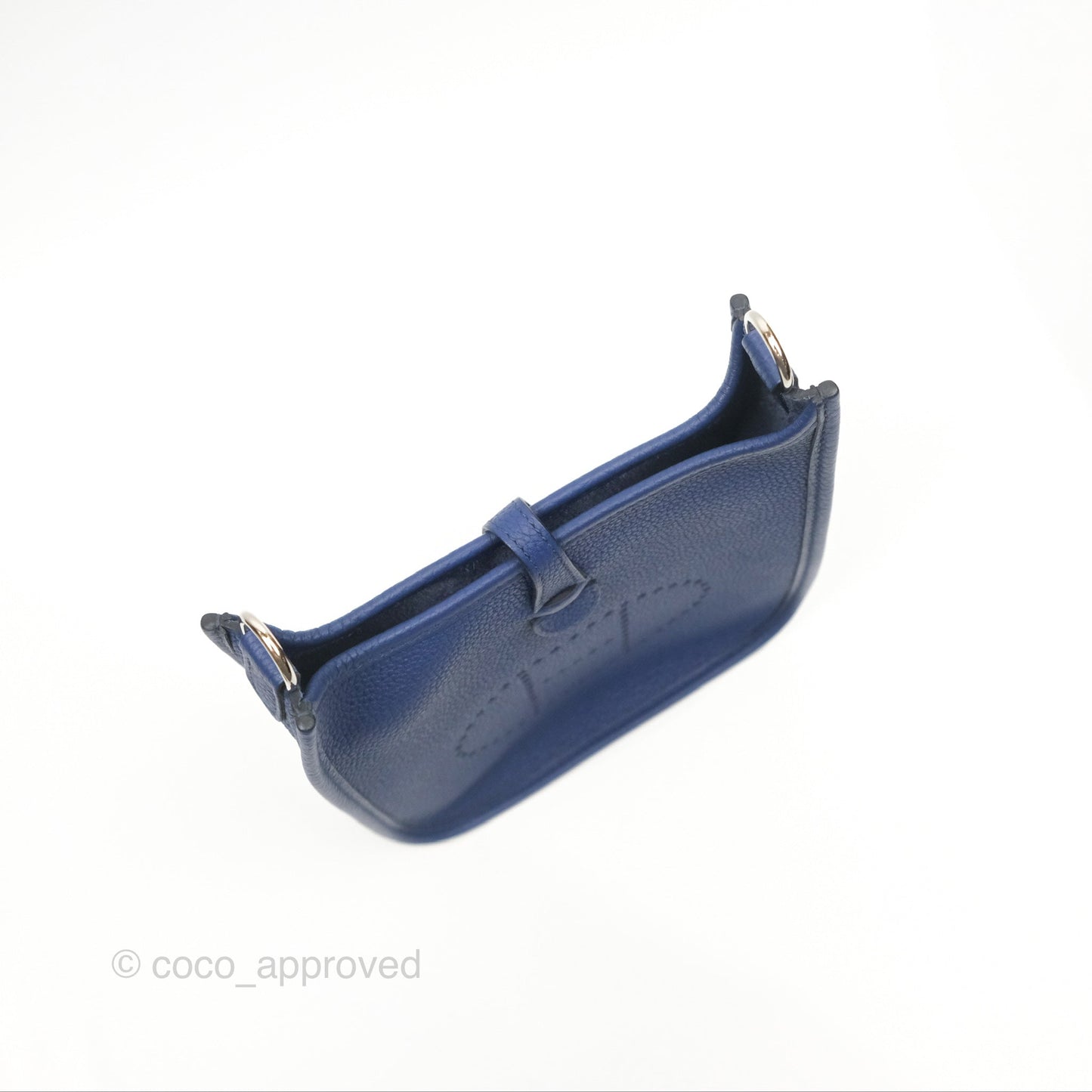 Hermès Mini Evelyne 16 Bleu Saphir/ Bleu Indigo TM Palladium Hardware
