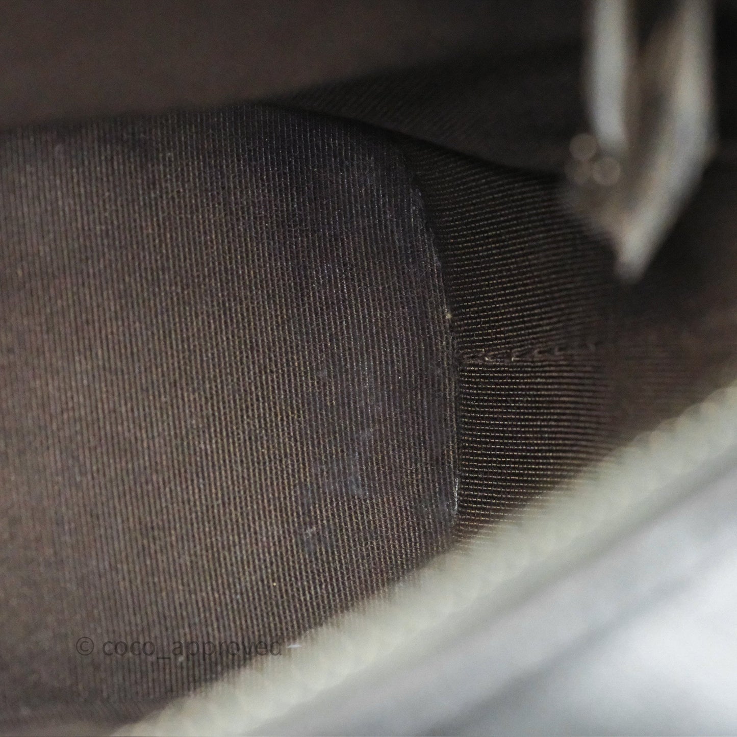 Chanel Small Gabrielle Hobo Chevron Iridescent Grey Aged Calfskin