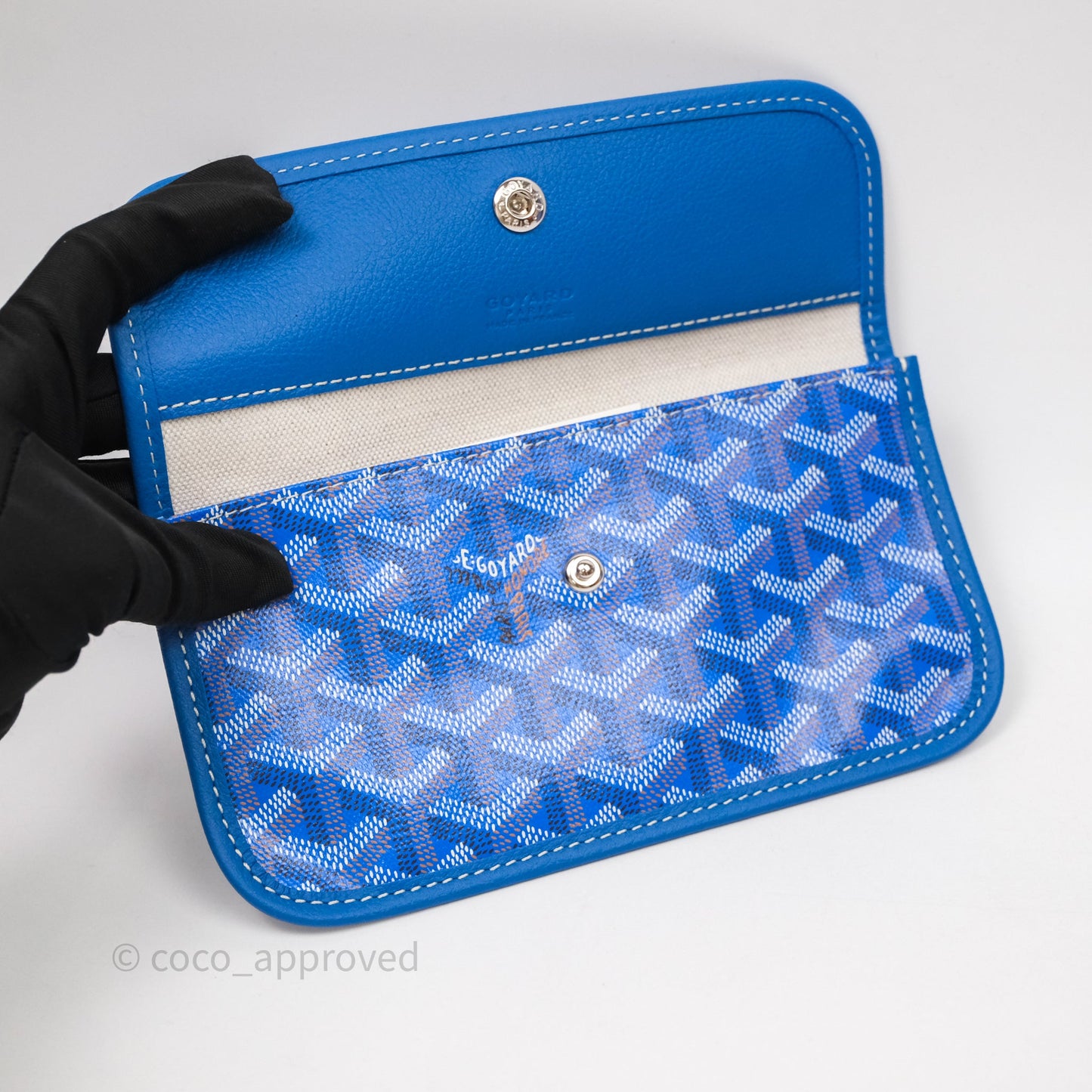 Goyard Bohème Hobo Bag Bleu Ciel Goyardine Canvas