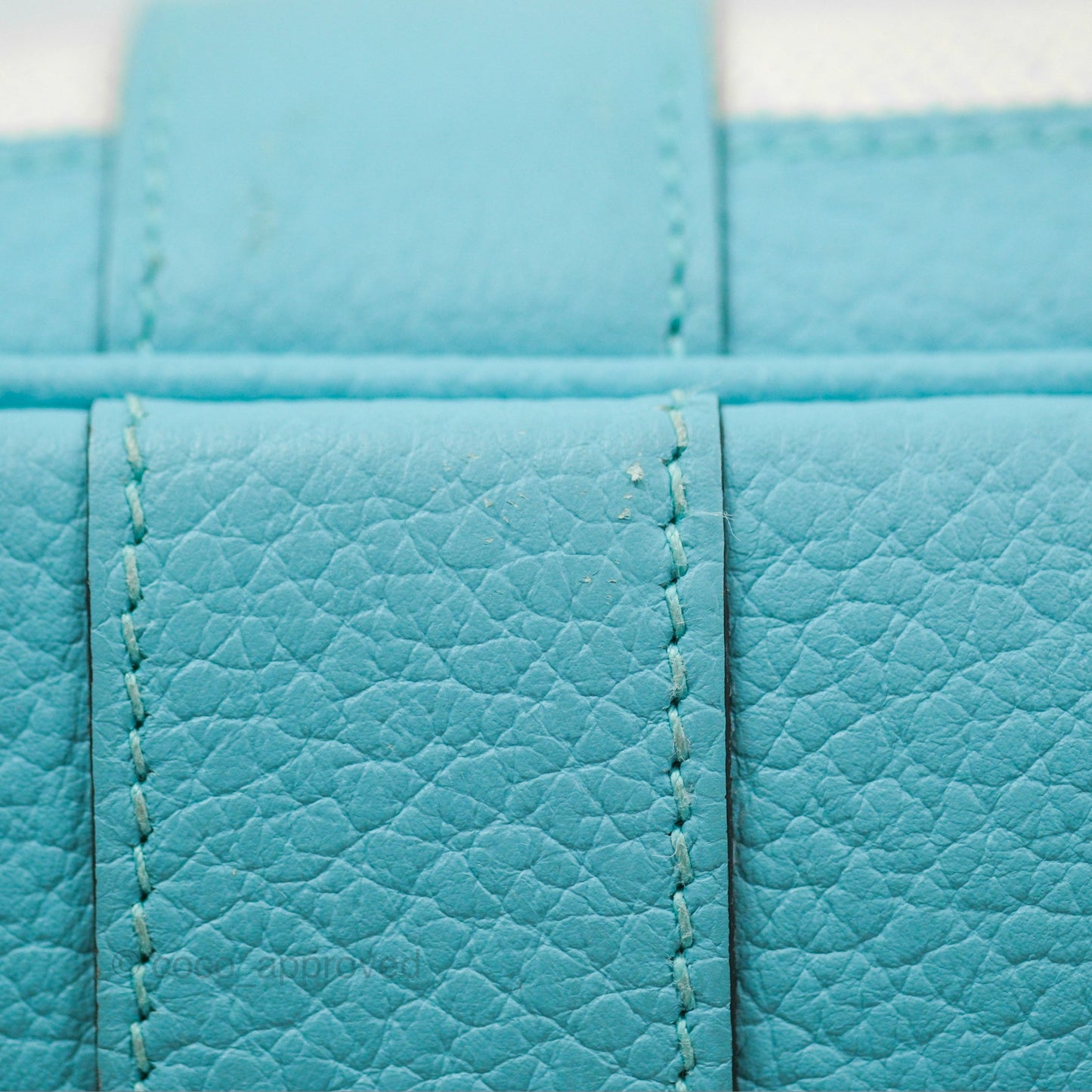 Hermès Garden Party 36 Country Ecru Bleu Atoll Canvas