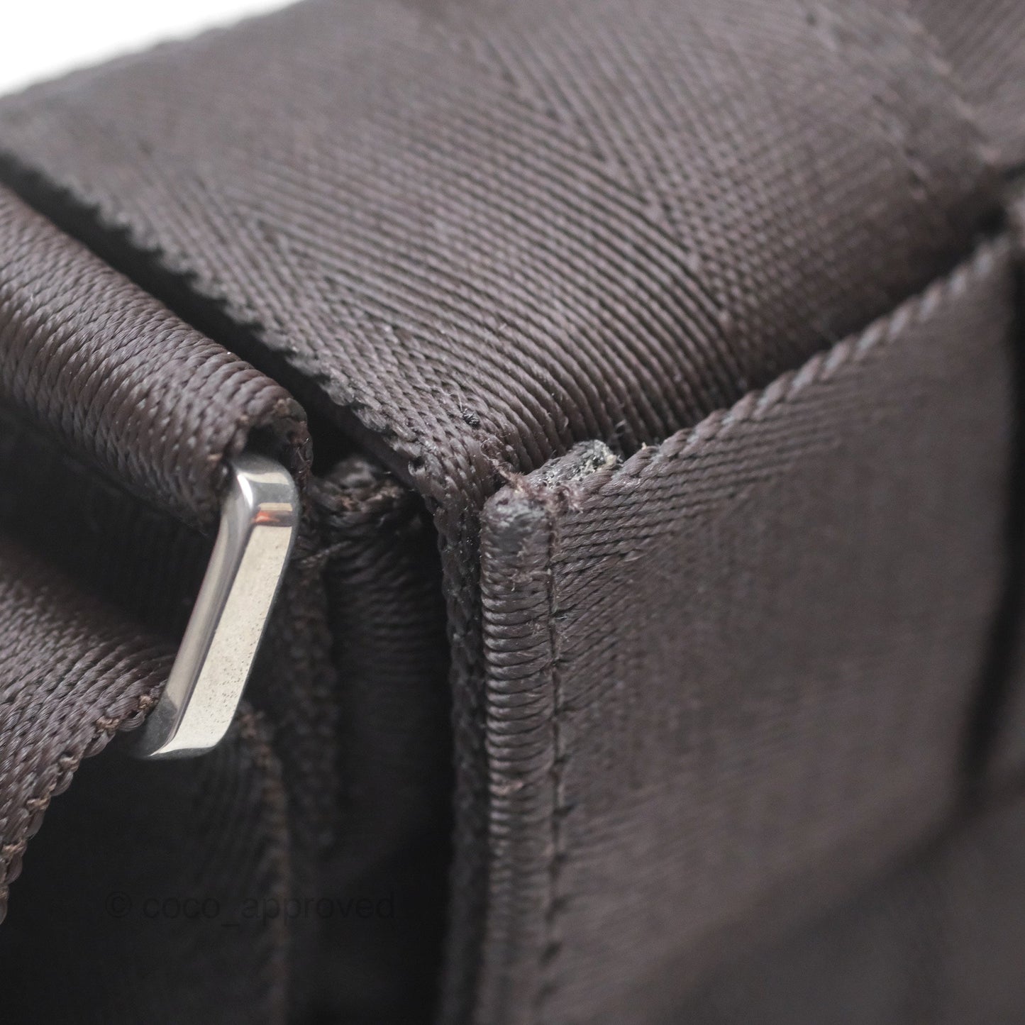 Bottega Veneta Maxi Webbing Cassette Bag Dark Brown