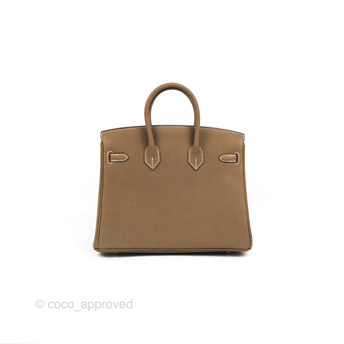 Hermes Birkin 25 Retourne Etoupe 18 Togo Gold Hardware